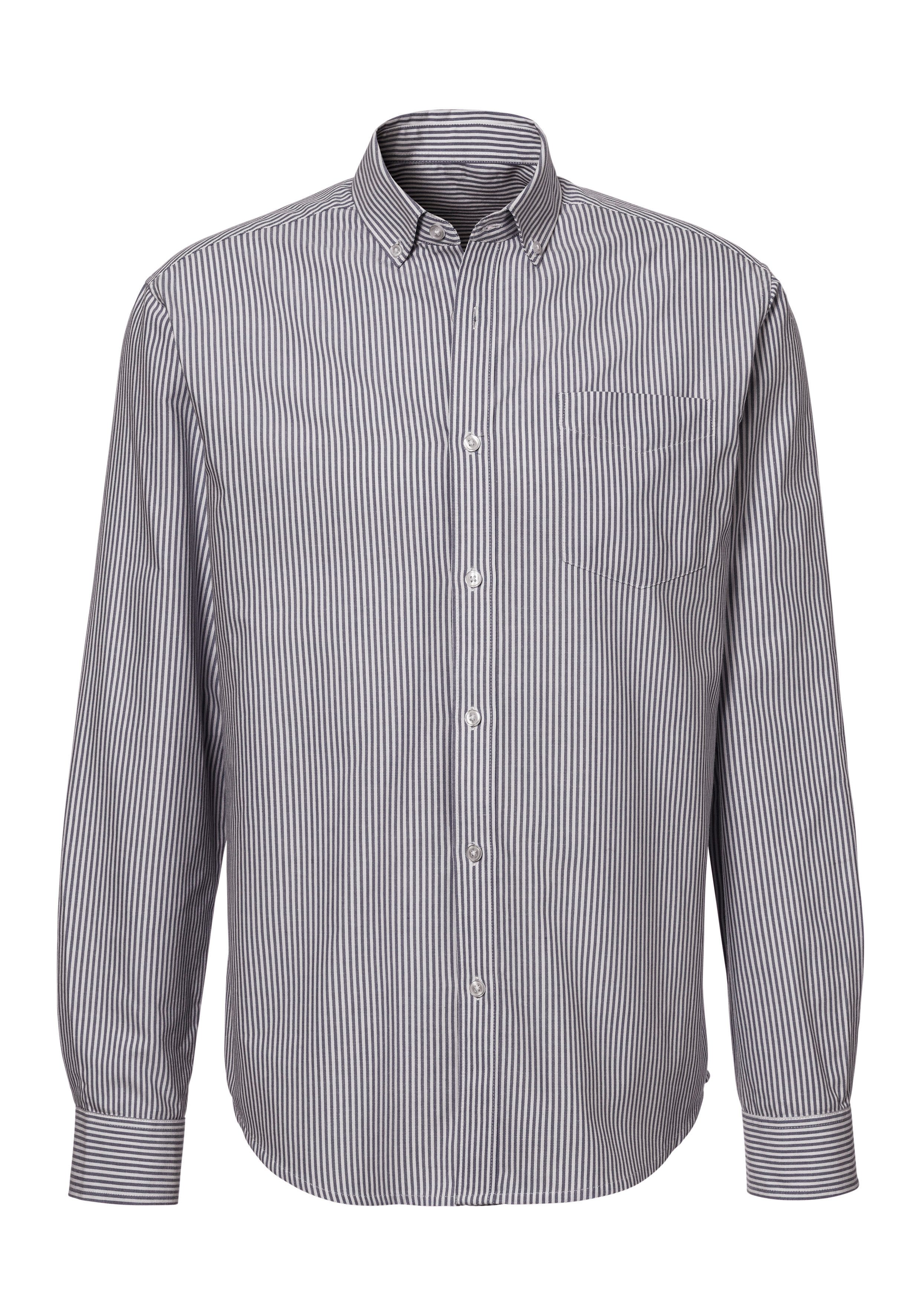 H.I.S Overhemd met lange mouwen Regular fit Oxford overhemd langarm met button-down-kraag van 100% katoen