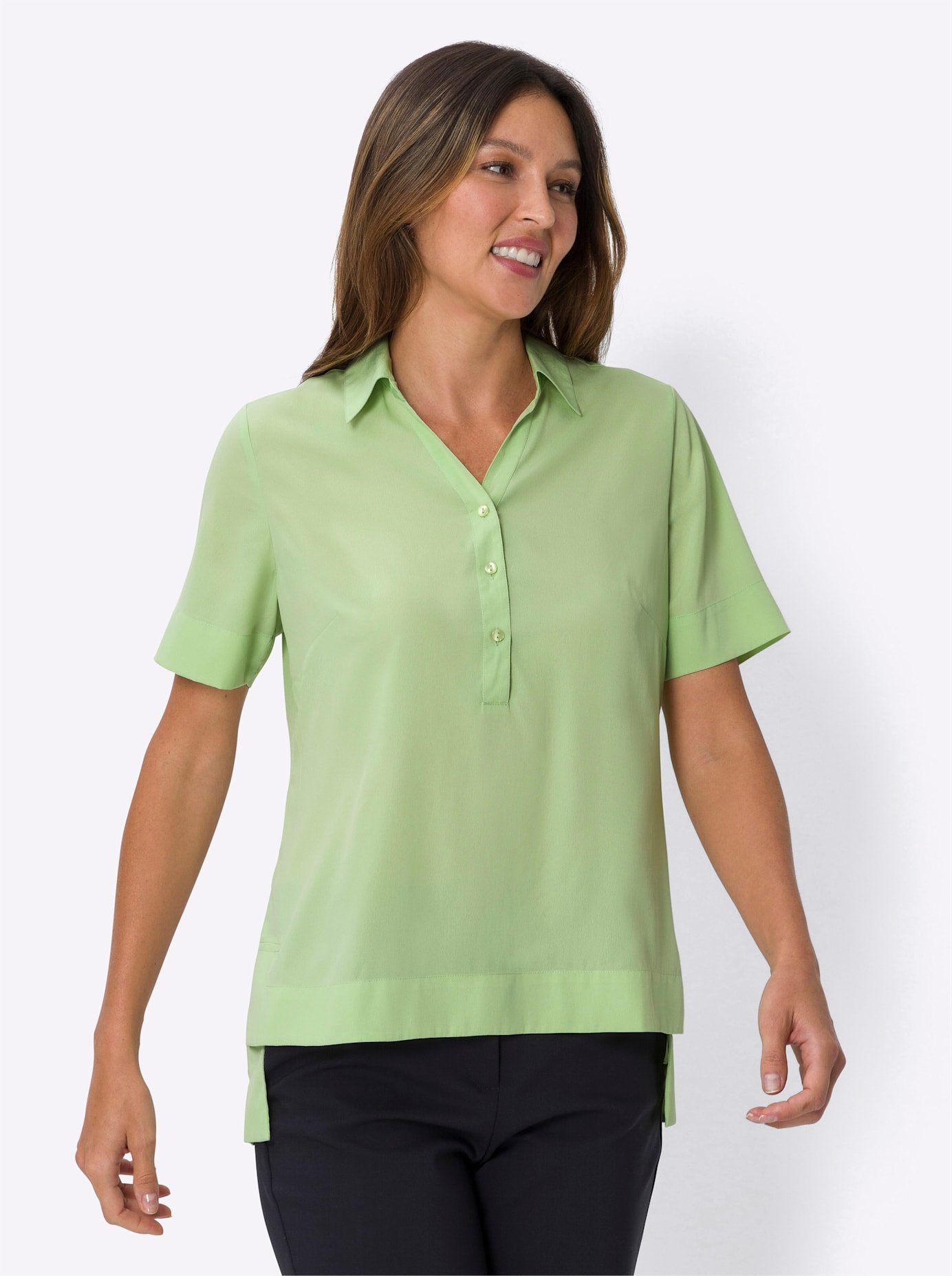Classic Basics Blouse zonder sluiting dames tunieken maat 40 groen