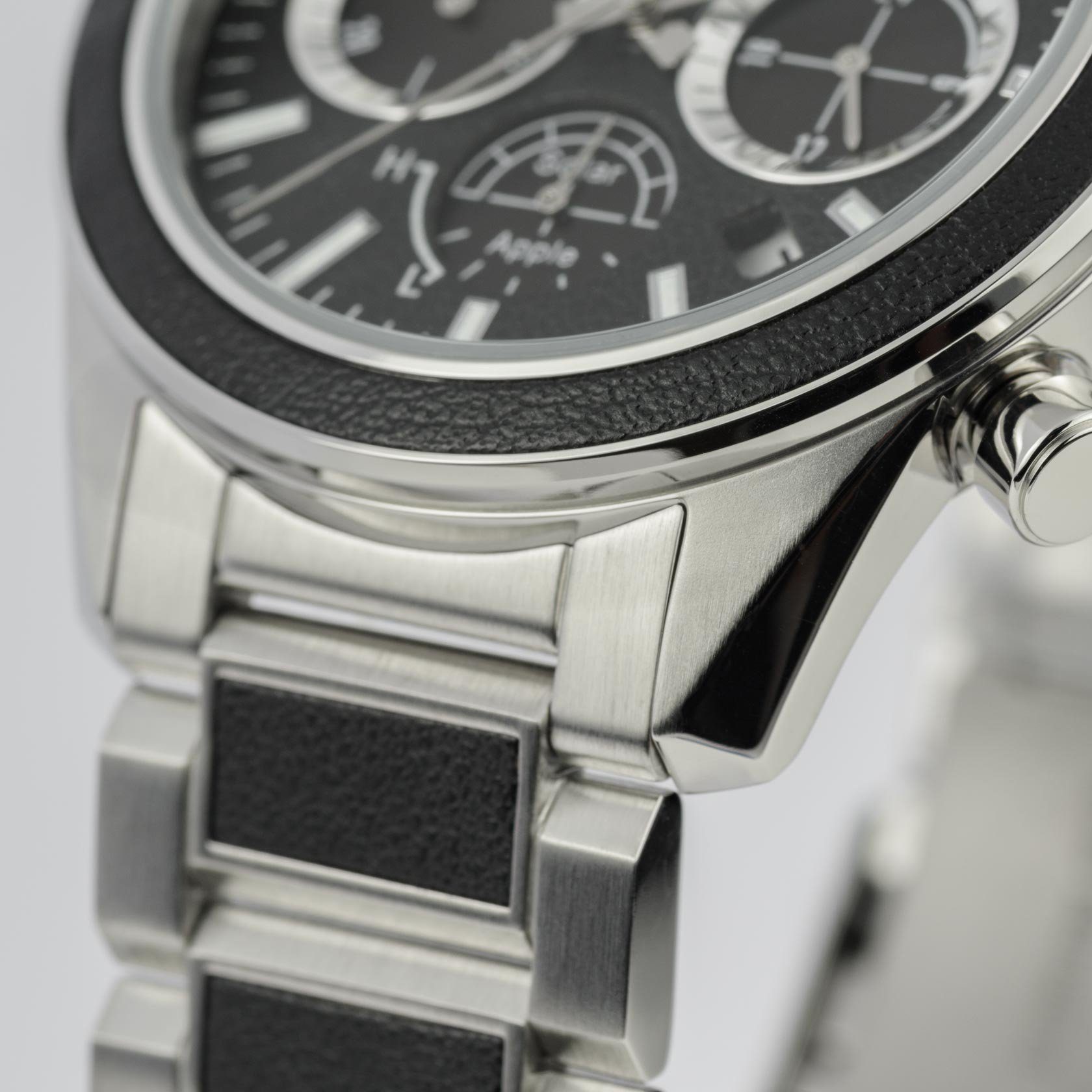 Jacques Lemans Solarhorloge Eco Power Solar Apple, 1-2115F Horloge, herenhorloge, datum, tot 10 bar waterdicht, roestvrijstalen band