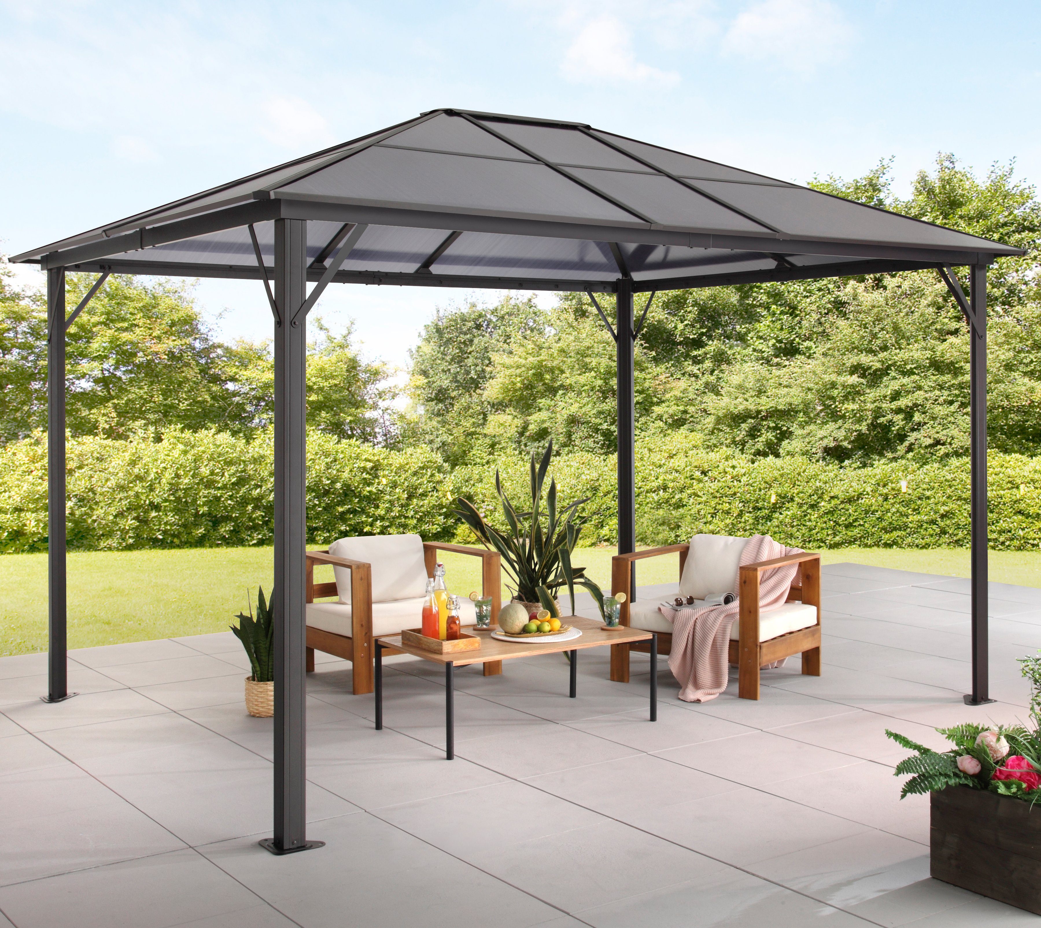 KONIFERA Los dak voor tuinprieel Aruba 2.0 voor 300x365 cm, transparant