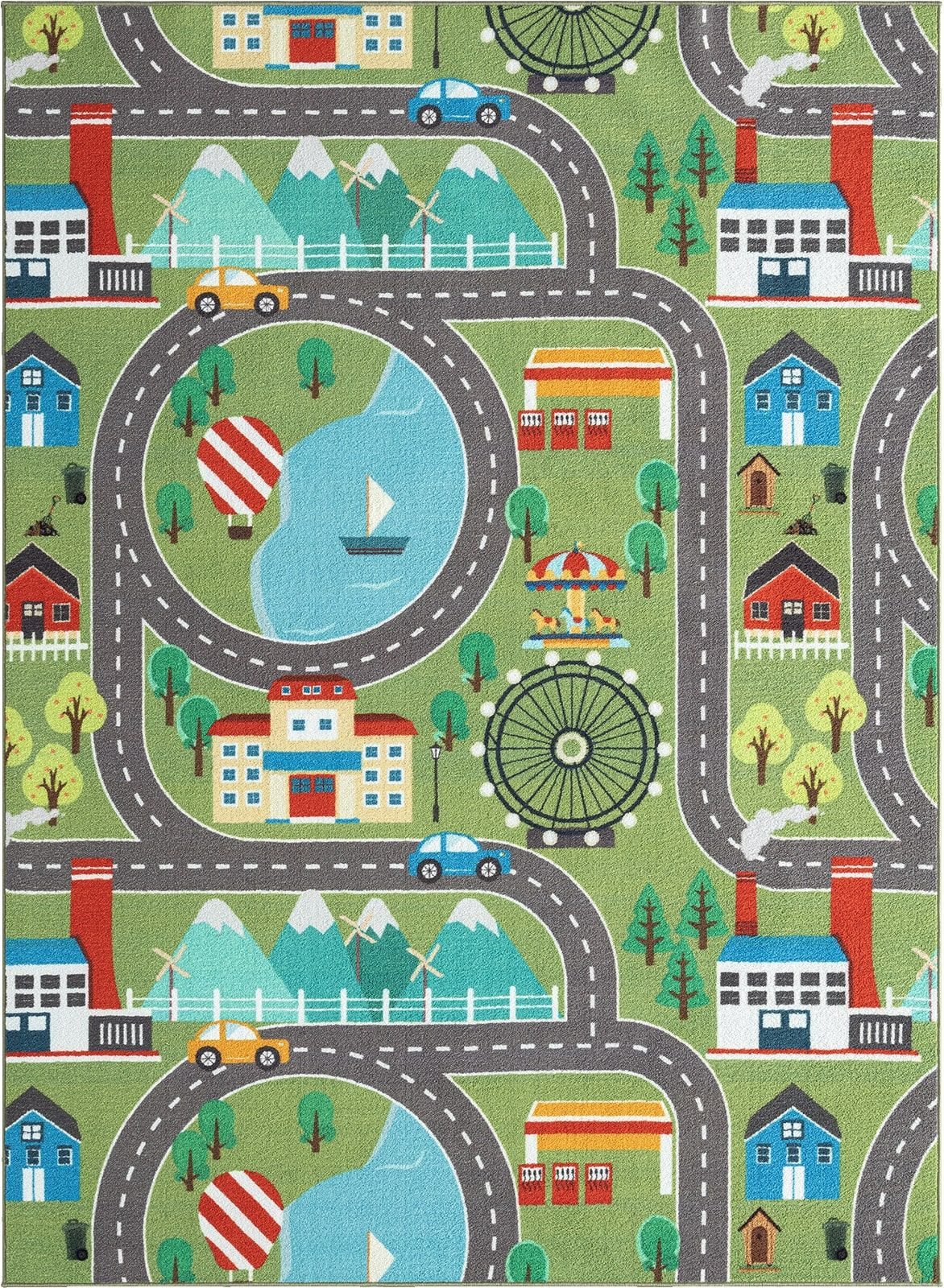 The carpet Vloerkleed Happy Life Life kinderkamer tapijt speelkleed onderhoudsvriendelijk