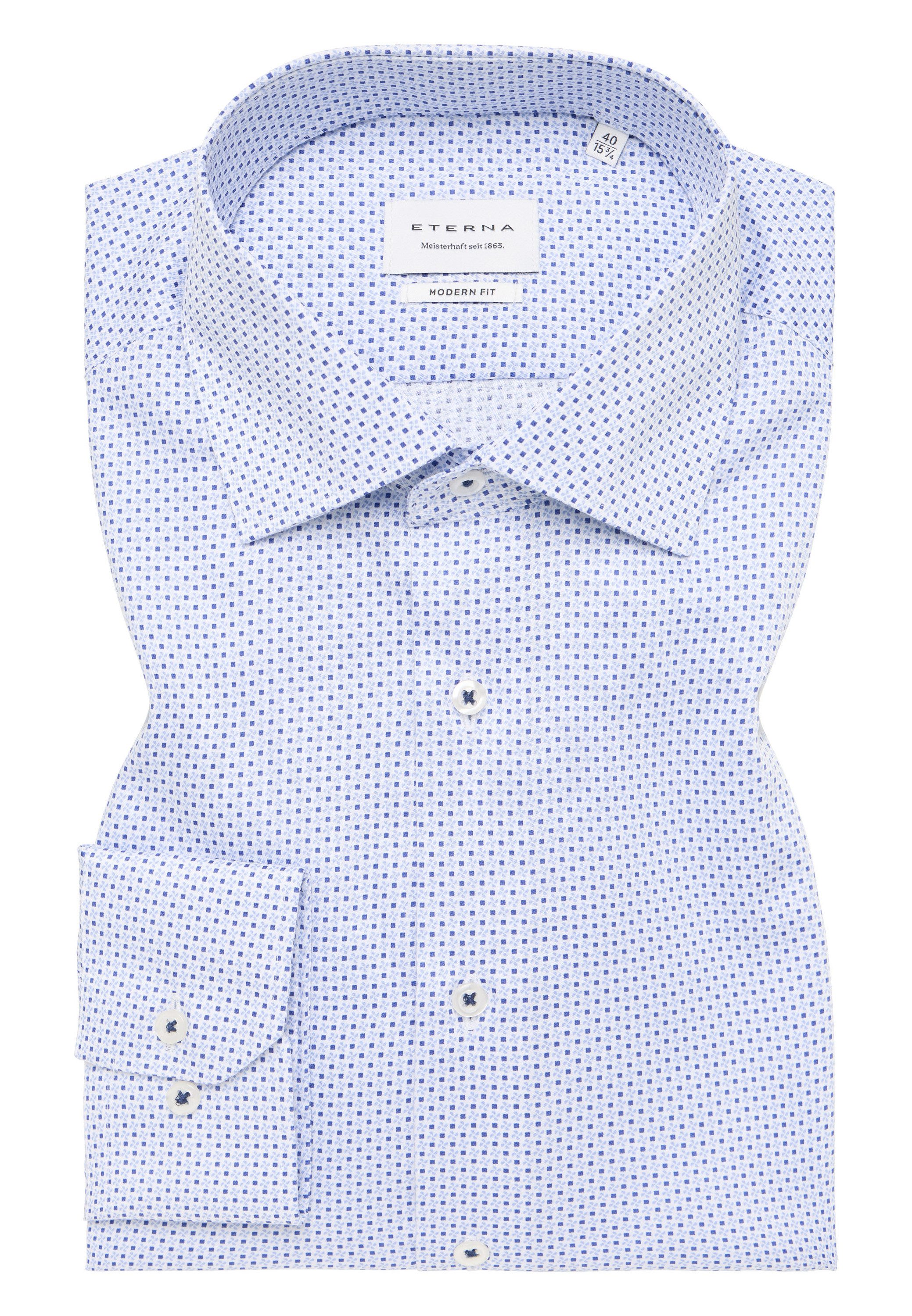 Eterna Overhemd met lange mouwen MODERN FIT NON IRON (strijkvrij)