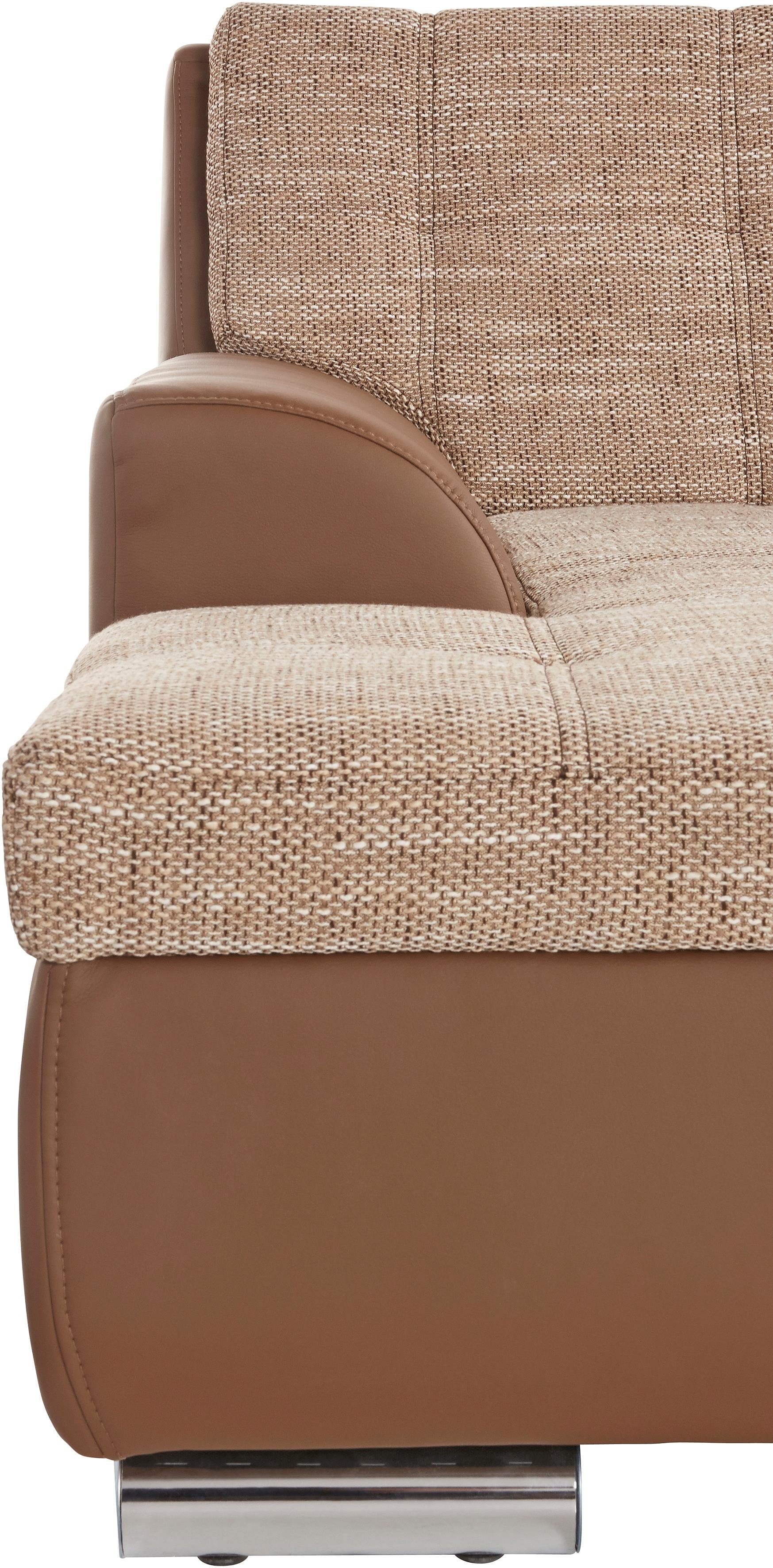 DOMO collection Zithoek Treviso inclusief sierkussen, moderne stiksels, XXL: B/D/H: 364/201/83 cm naar keuze met slaapfunctie, in vele soorten bekleding ook in cord u-model