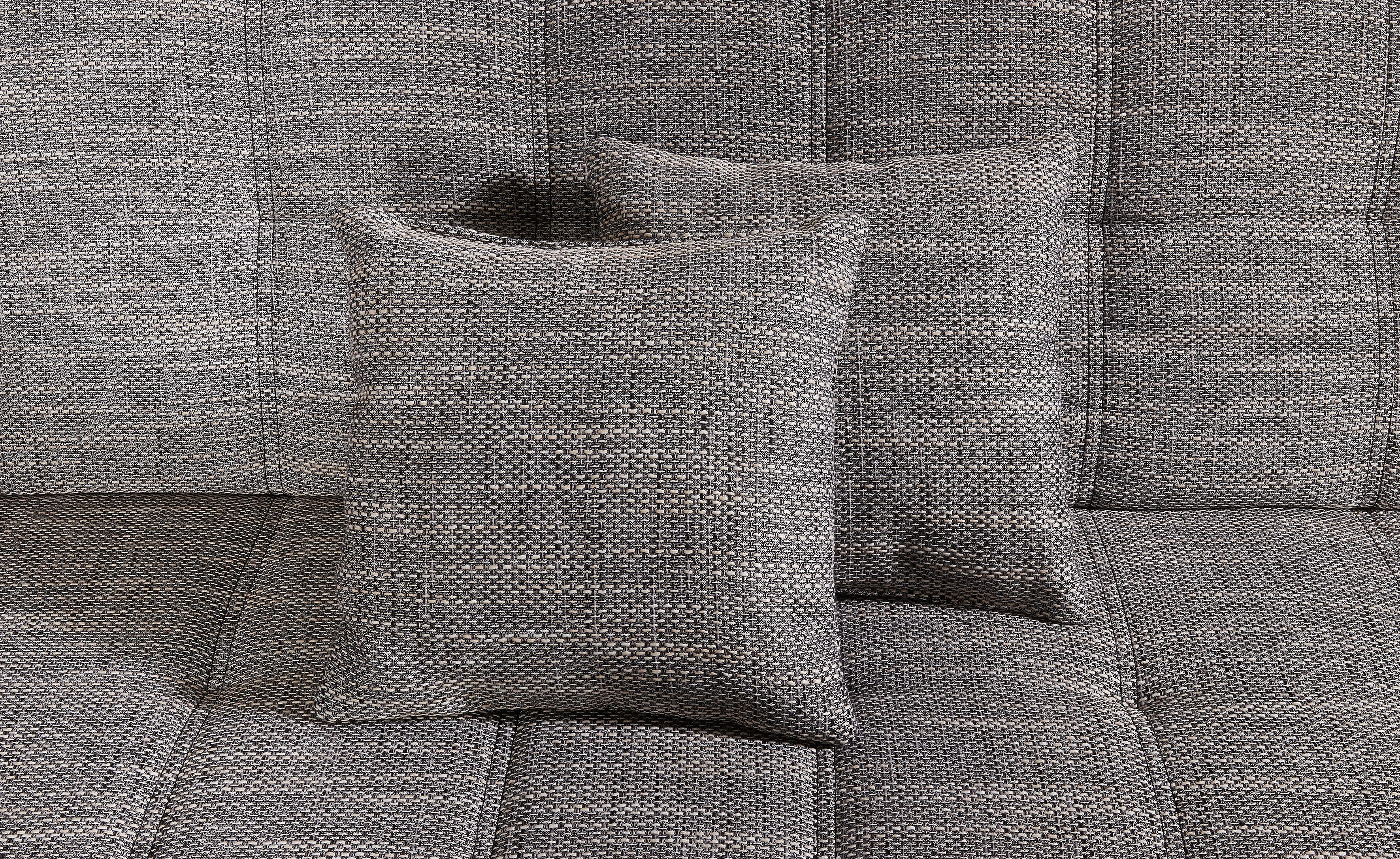 DOMO collection Hoekbank Treviso veel bekledingen, ook in cord, L-vorm, B/D/H: 267/80/83 cm optioneel met slaapbank functie, incl. sierkussens, hoogwaardig doorgestikt patroon