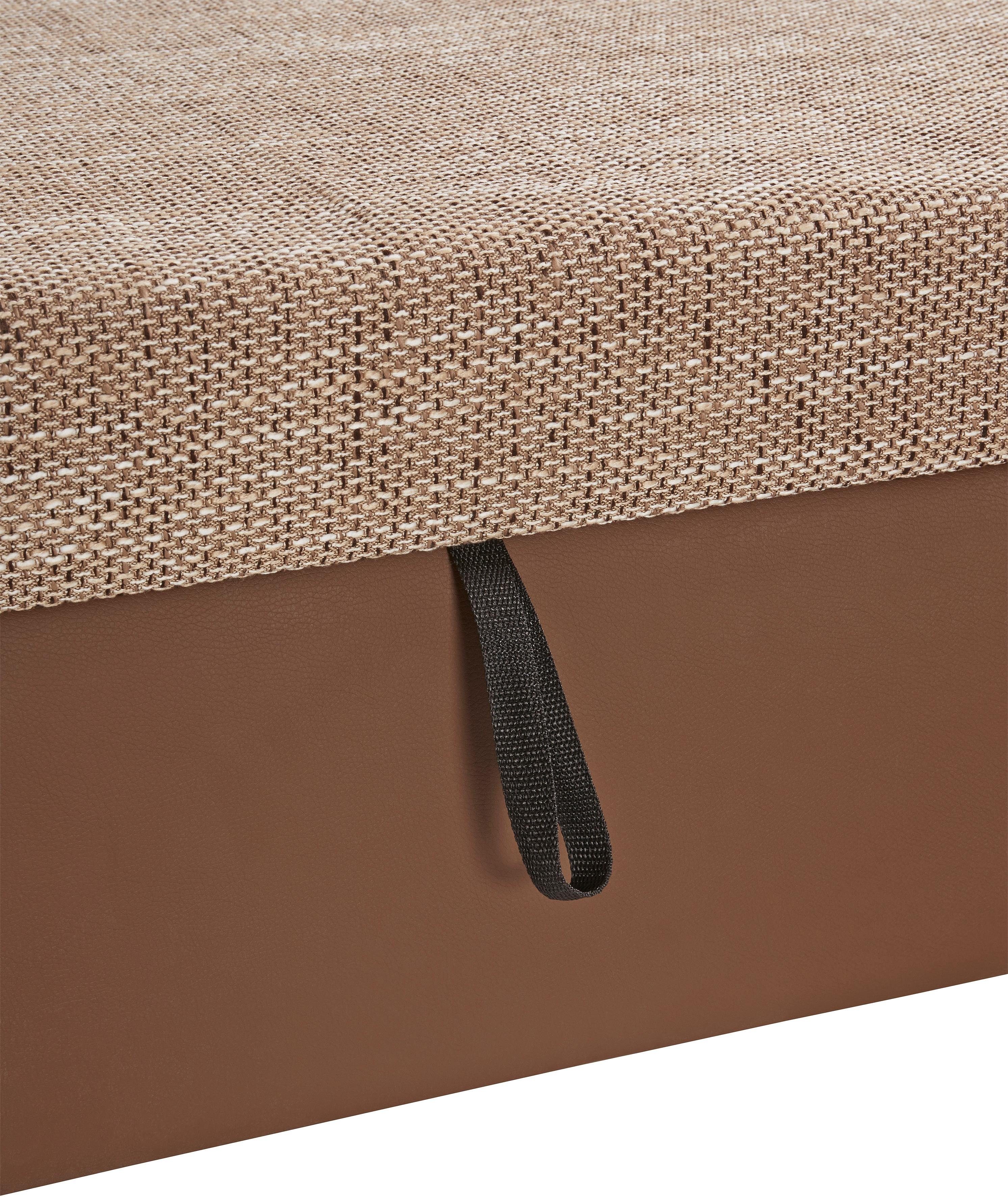 DOMO collection Zithoek Treviso inclusief sierkussen, moderne stiksels, XXL: B/D/H: 364/201/83 cm naar keuze met slaapfunctie, in vele soorten bekleding ook in cord u-model