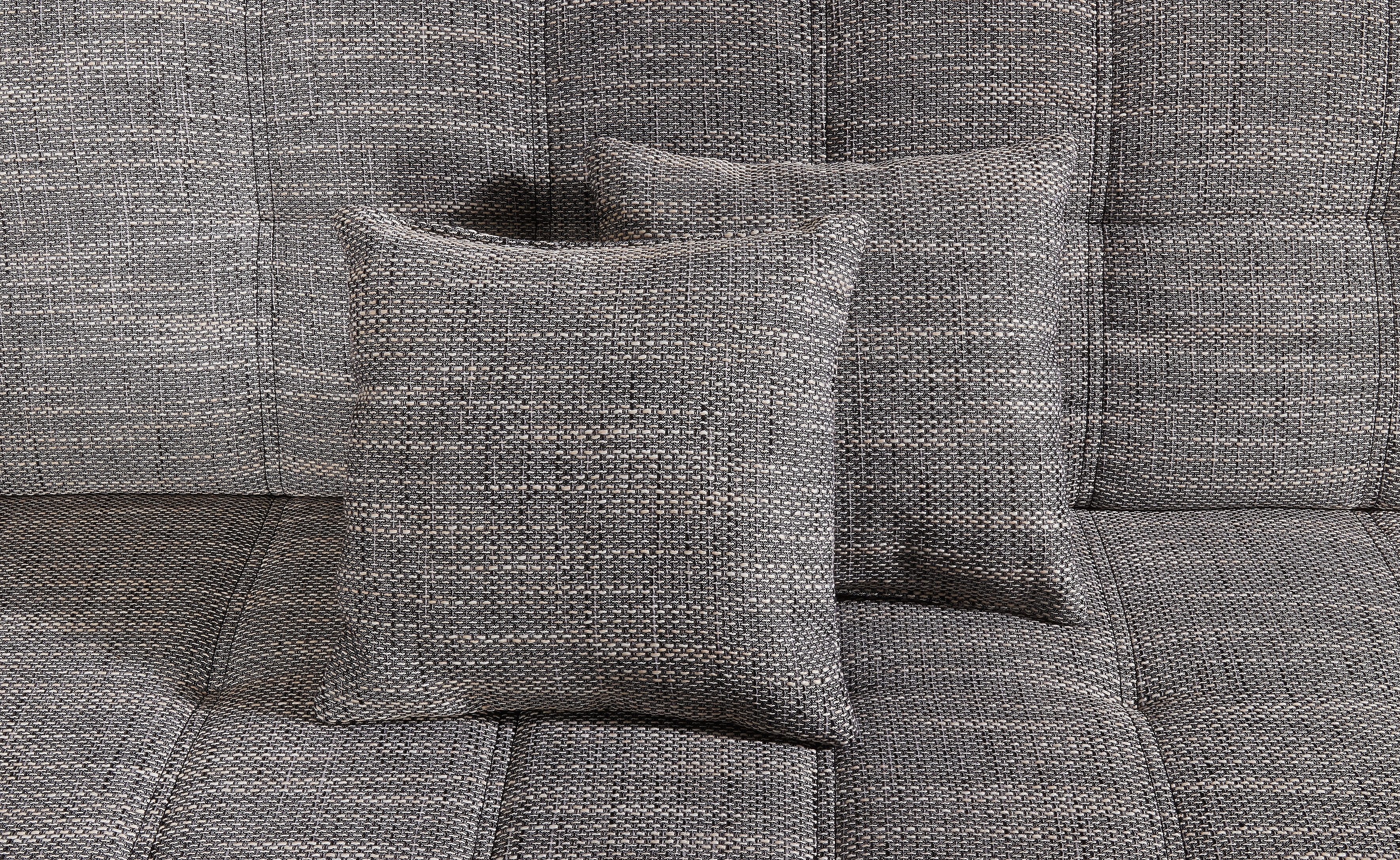 DOMO collection Hoekbank Treviso veel bekledingen, ook in cord, L-vorm, B/D/H: 267/80/83 cm optioneel met slaapbank functie, incl. sierkussens, hoogwaardig doorgestikt patroon