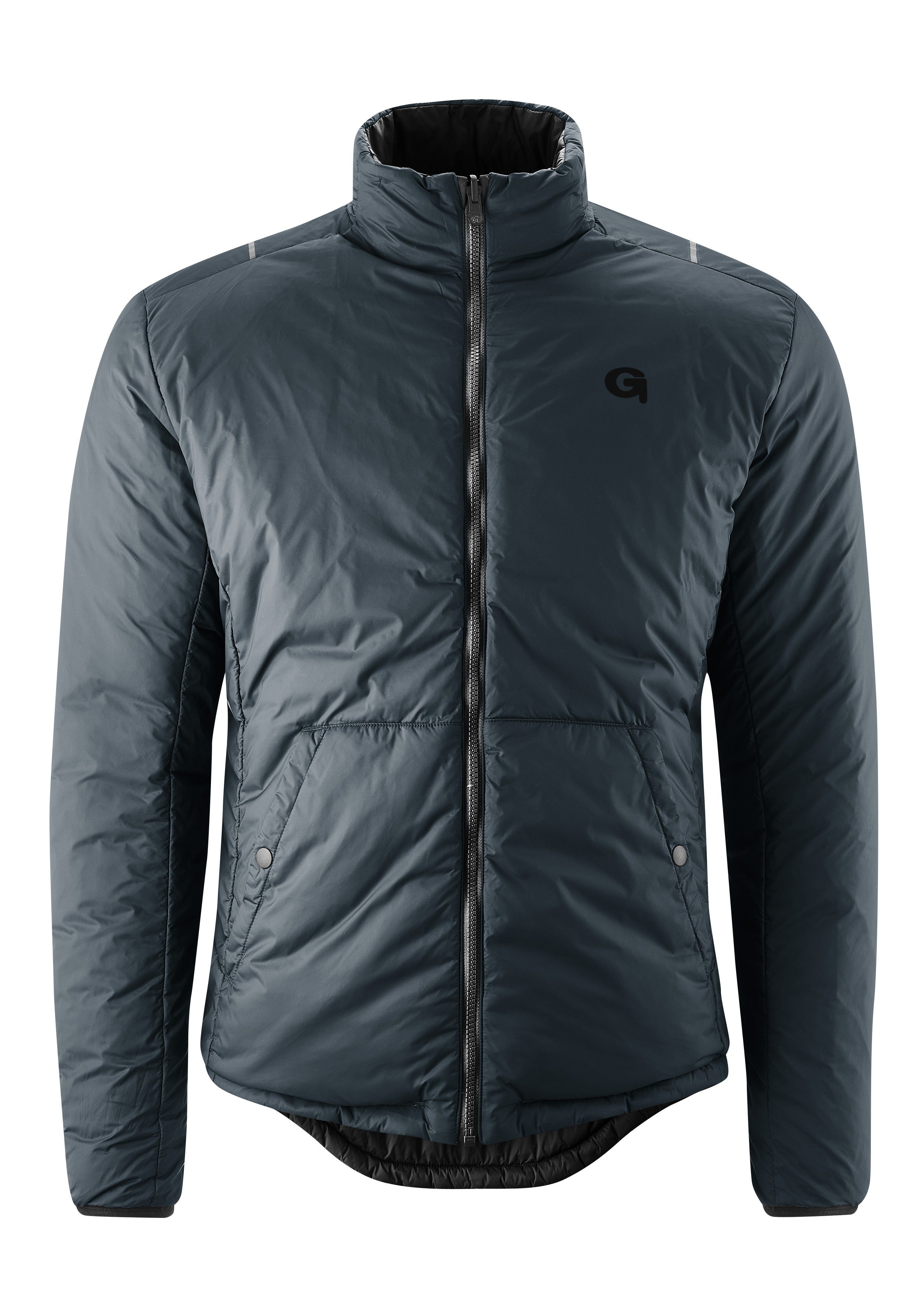 Gonso Fietsjack BEVINCO Heren Primaloft-jack, warme, ademende en winddichte omkeerbare jas