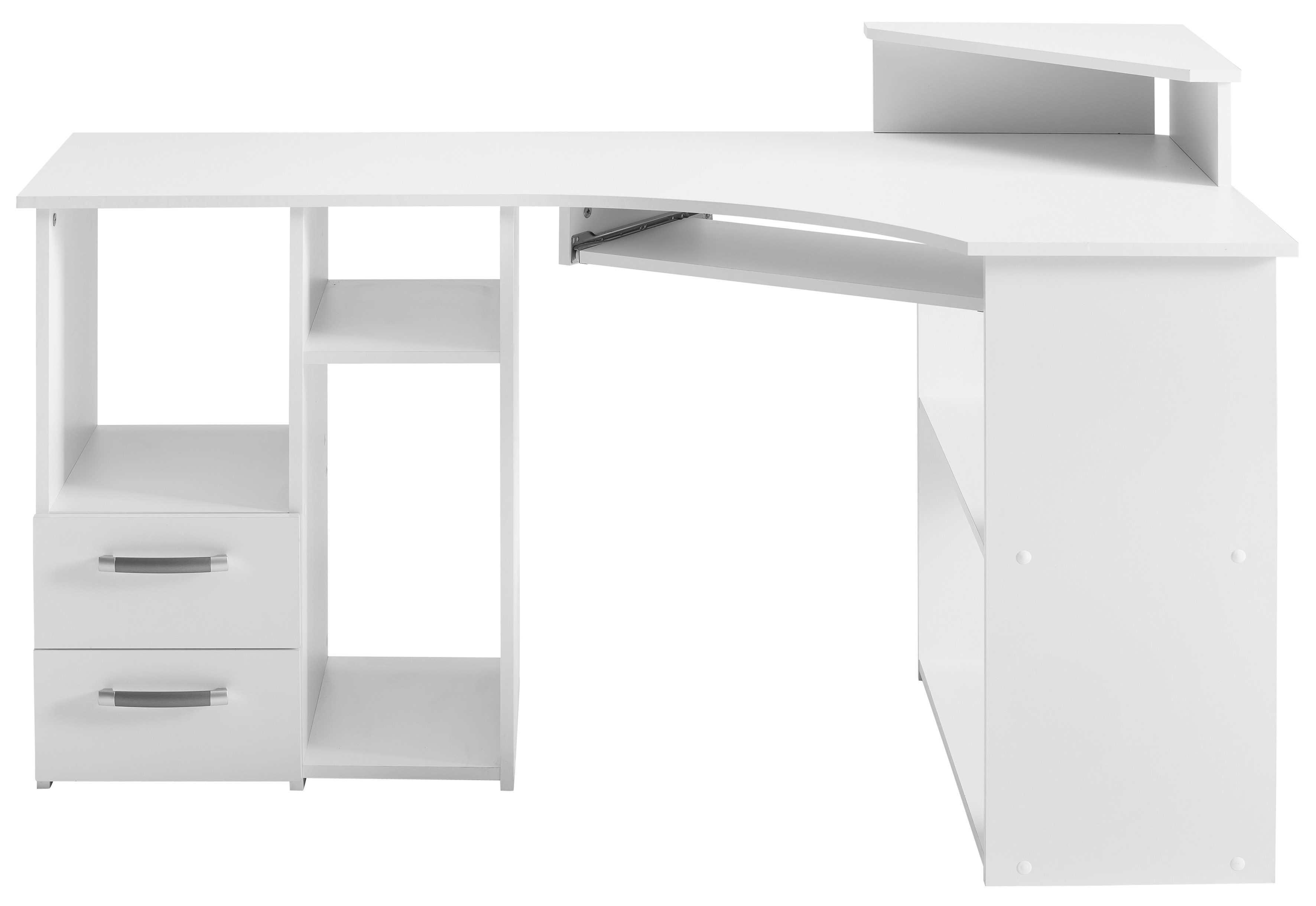 VOGL Möbelfabrik Bureau Sam Breedte 137 cm, met uittrekplank voor het toetsenbord en towervak