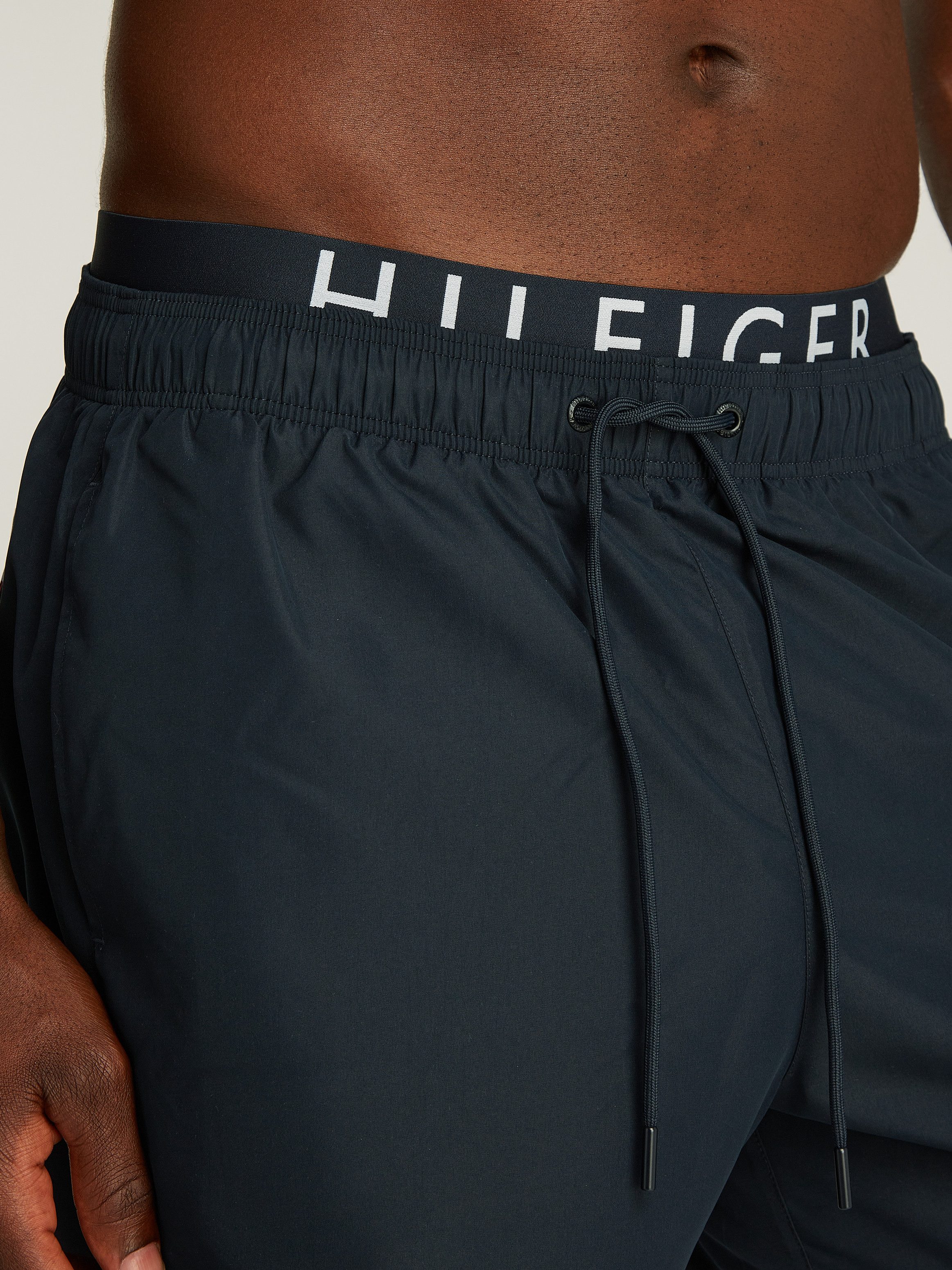 Tommy Hilfiger Swimwear Zwemshort MEDIUM DRAWSTRING DW met bindband, met logo-opdruk