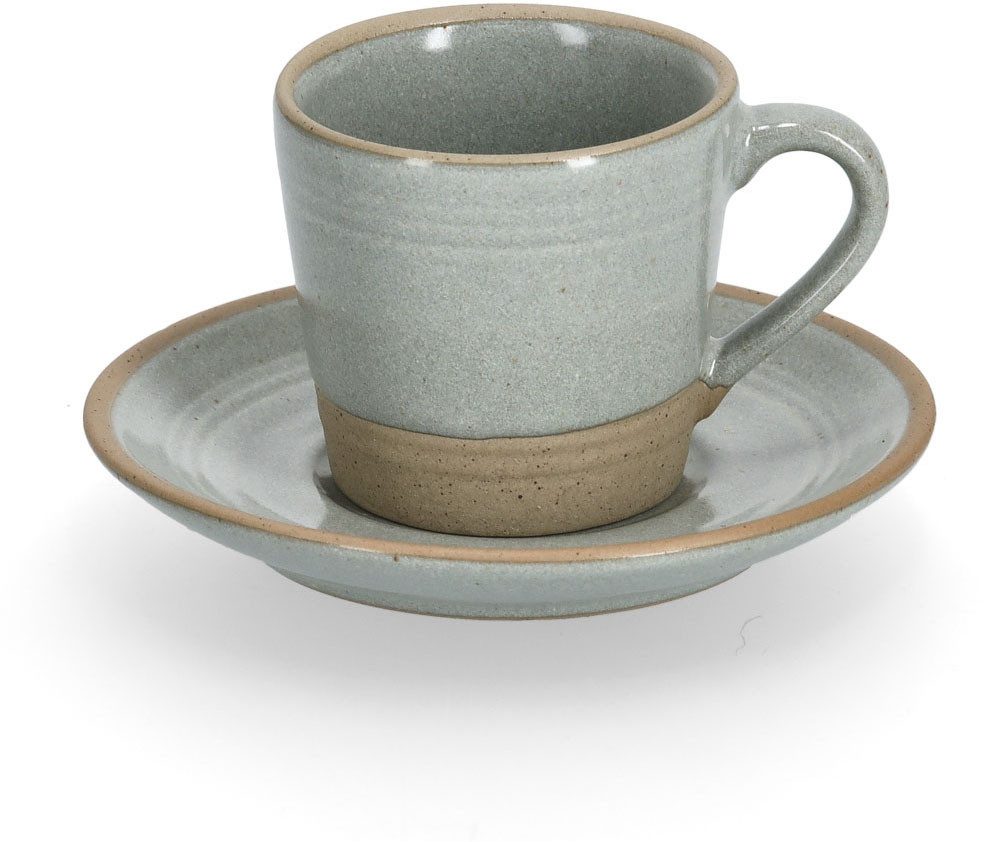 Zeller Present Espressokopje 60 ml, 8-delig (4 kopjes/4 schotels) (set, 8-delig)