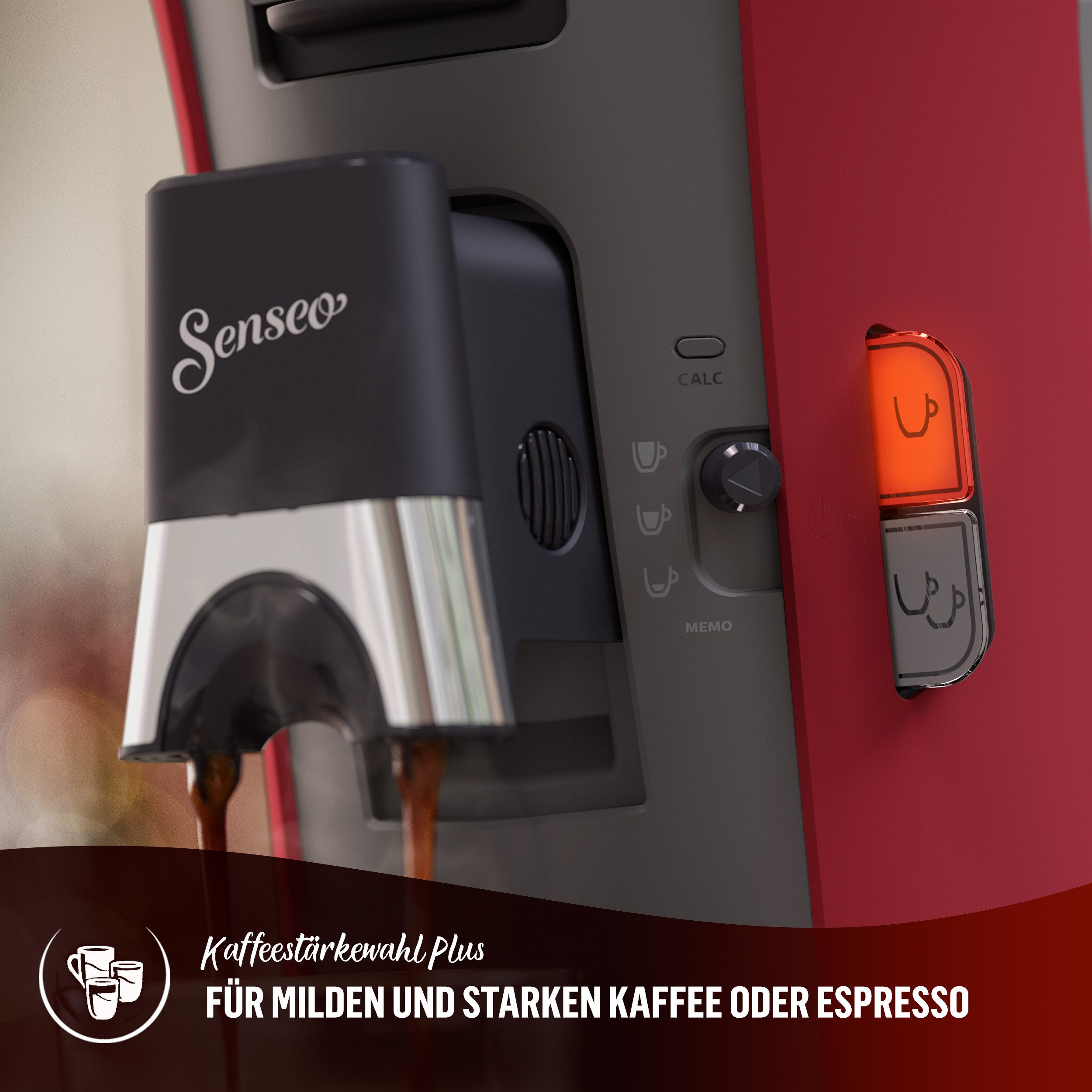 Senseo Koffiepadautomaat Select CSA240/90, van 21% gerecycled plastic, memo-functie, inclusief gratis toevoeging, waarde 14€ rrp