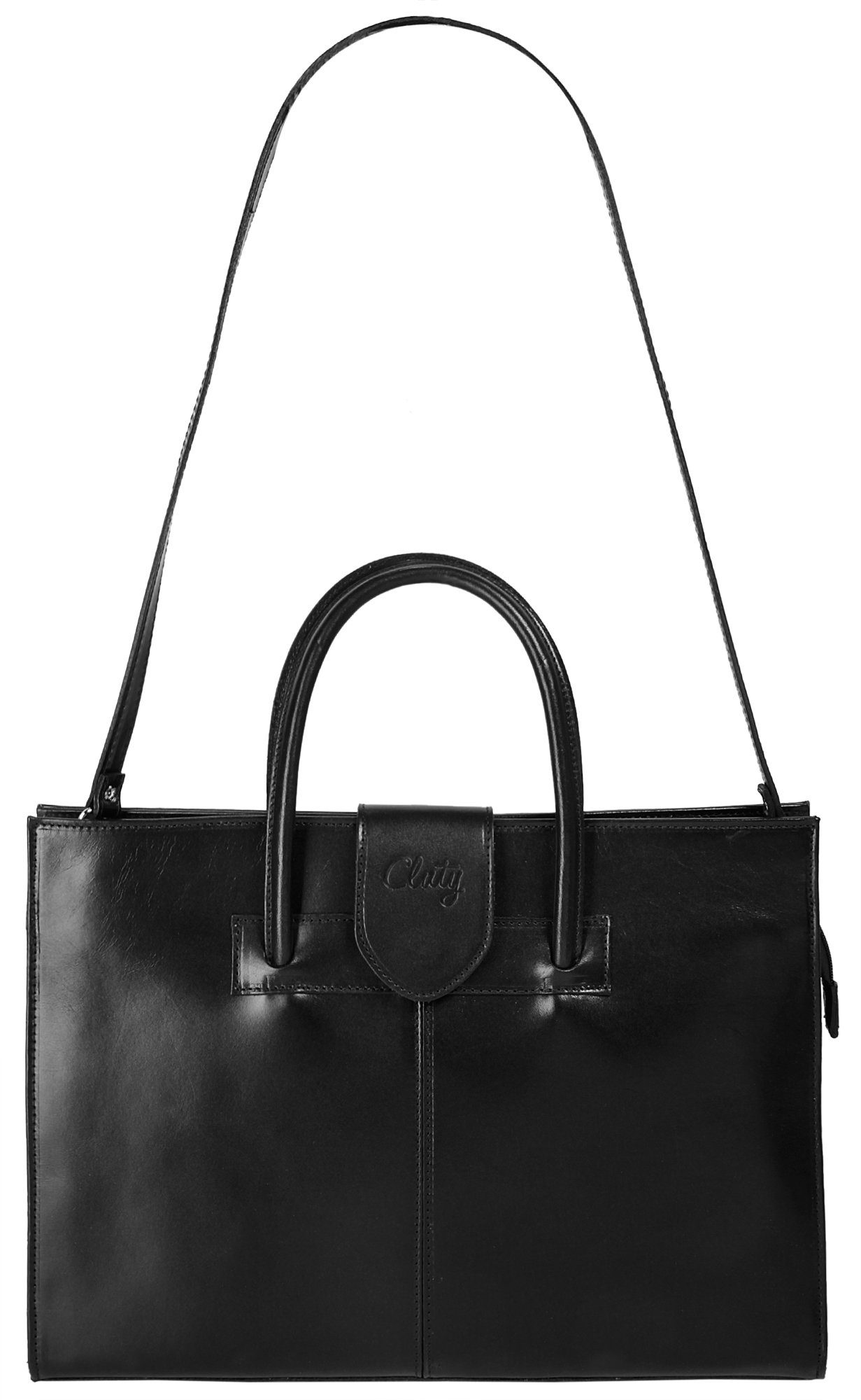 Cluty Tas echt leer, made in italy
