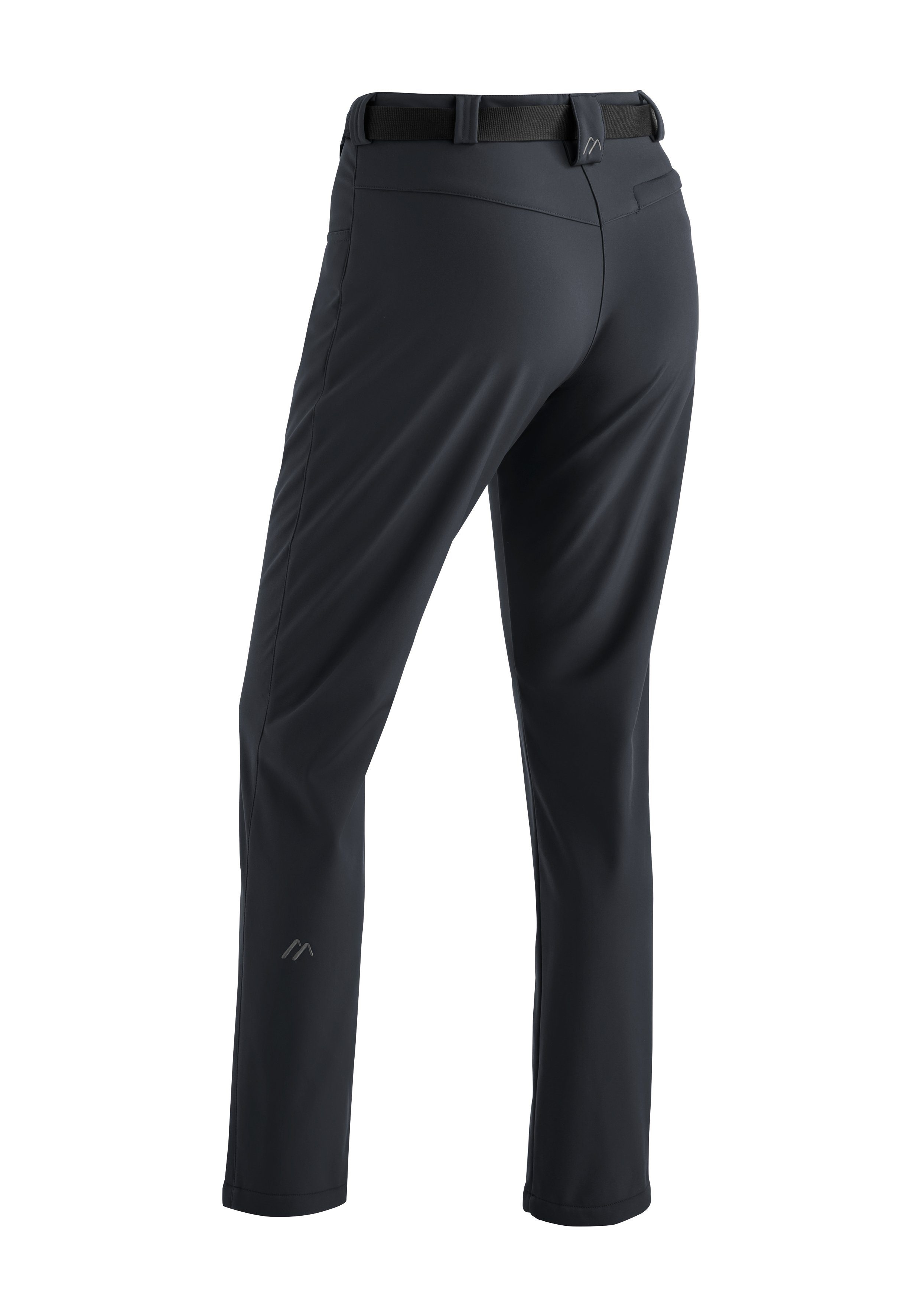 Maier Sports Functionele broek Perlit W warme dames softshell broek, winter outdoor broek, winddicht, regular fit