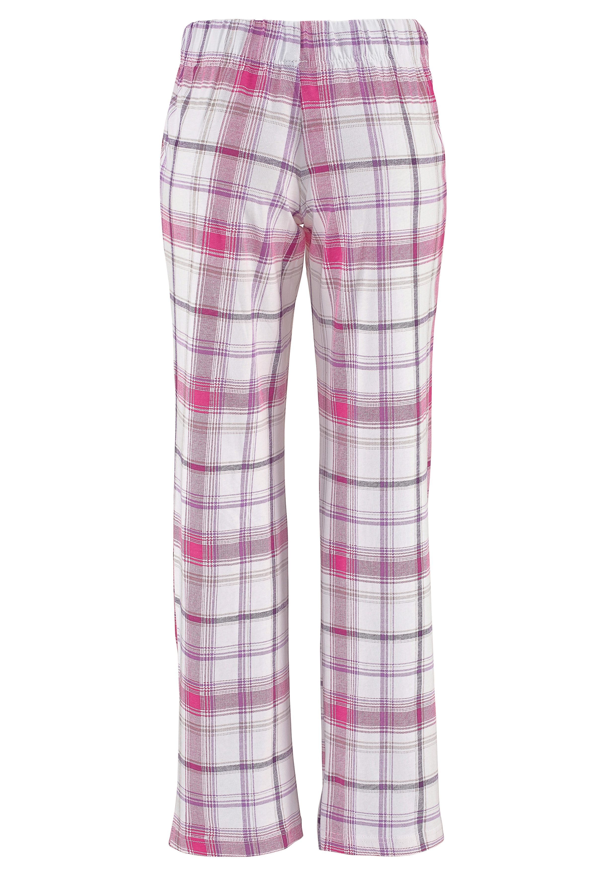 Arizona Pyjama met broek met ruitdessin (4-delig, Set van 2)