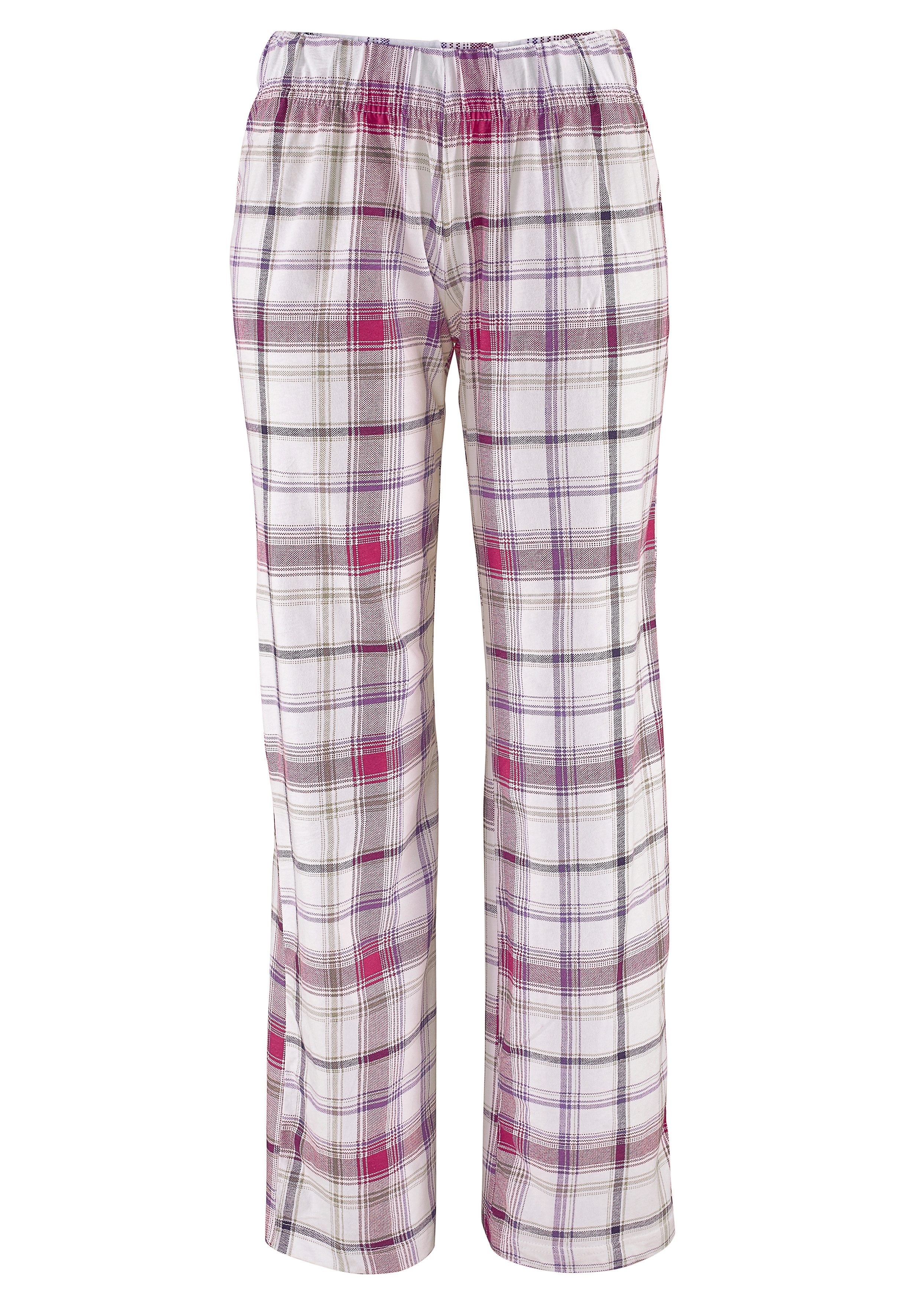 Arizona Pyjama met broek met ruitdessin (4-delig, Set van 2)