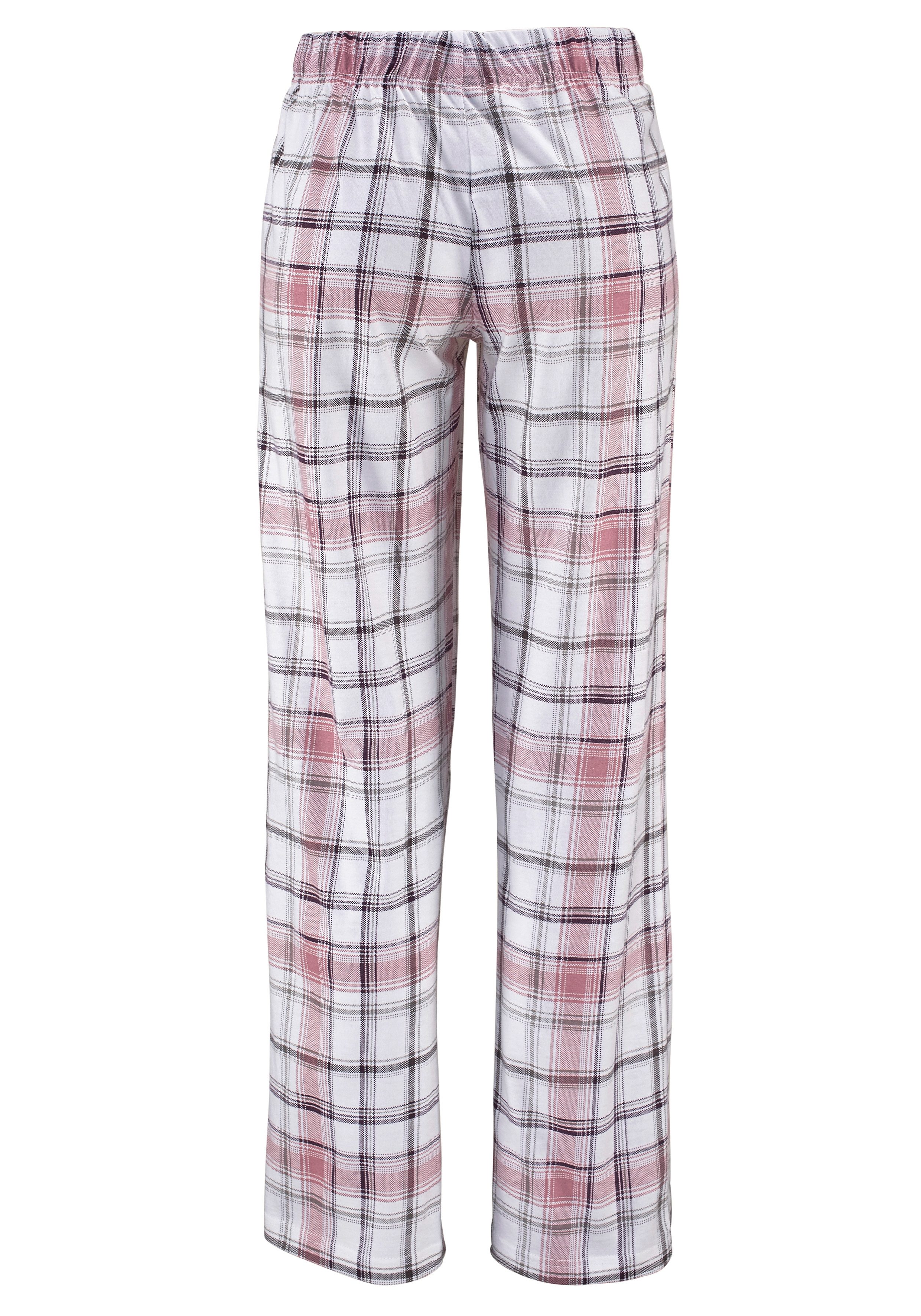 Arizona Pyjama met broek met ruitdessin (4-delig, Set van 2)