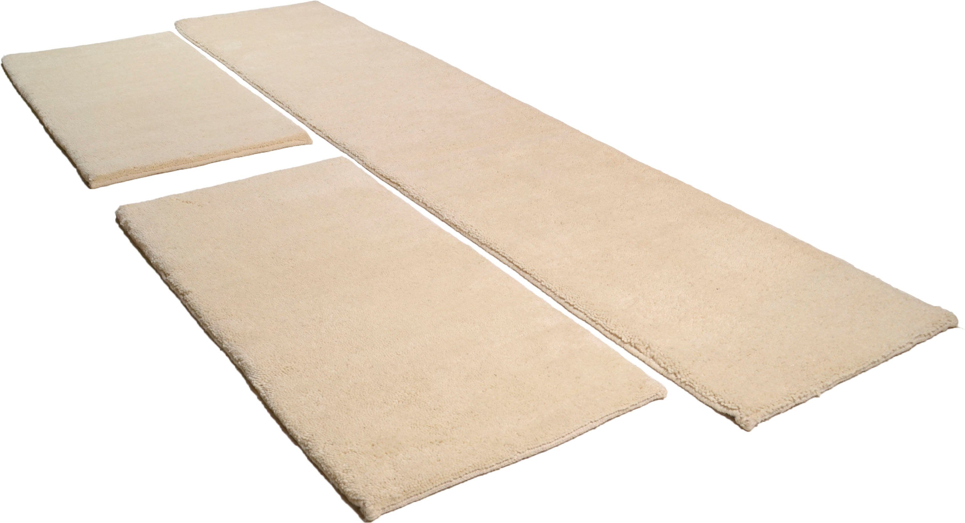 my home Set slaapkamerkleedjes Mohan met de hand geknoopt, slaapkamerkleed, loperset voor de slaapkamer