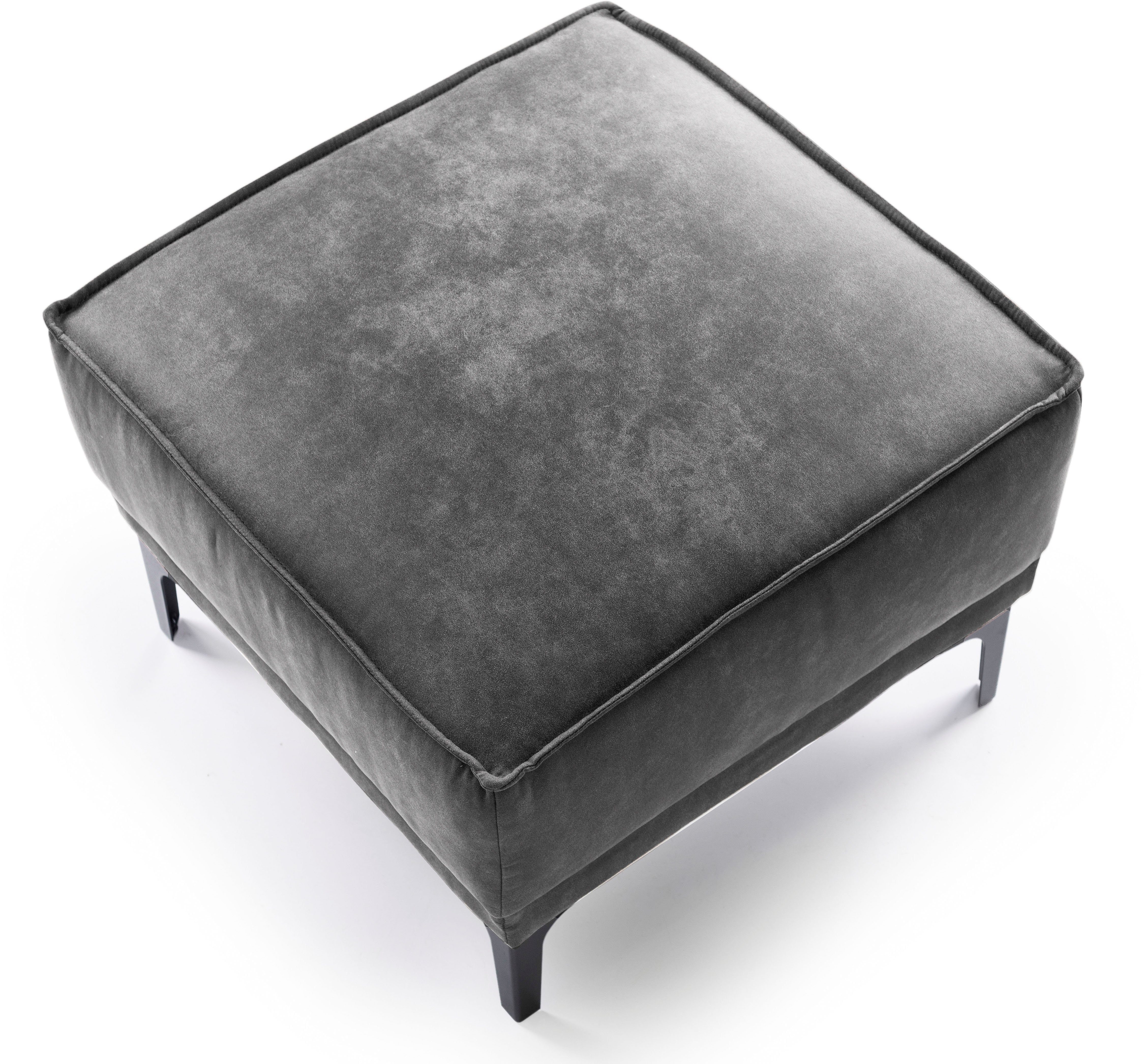 Places of Style Hocker Oland passend bij de serie oland, scandinavisch design, metalen poten