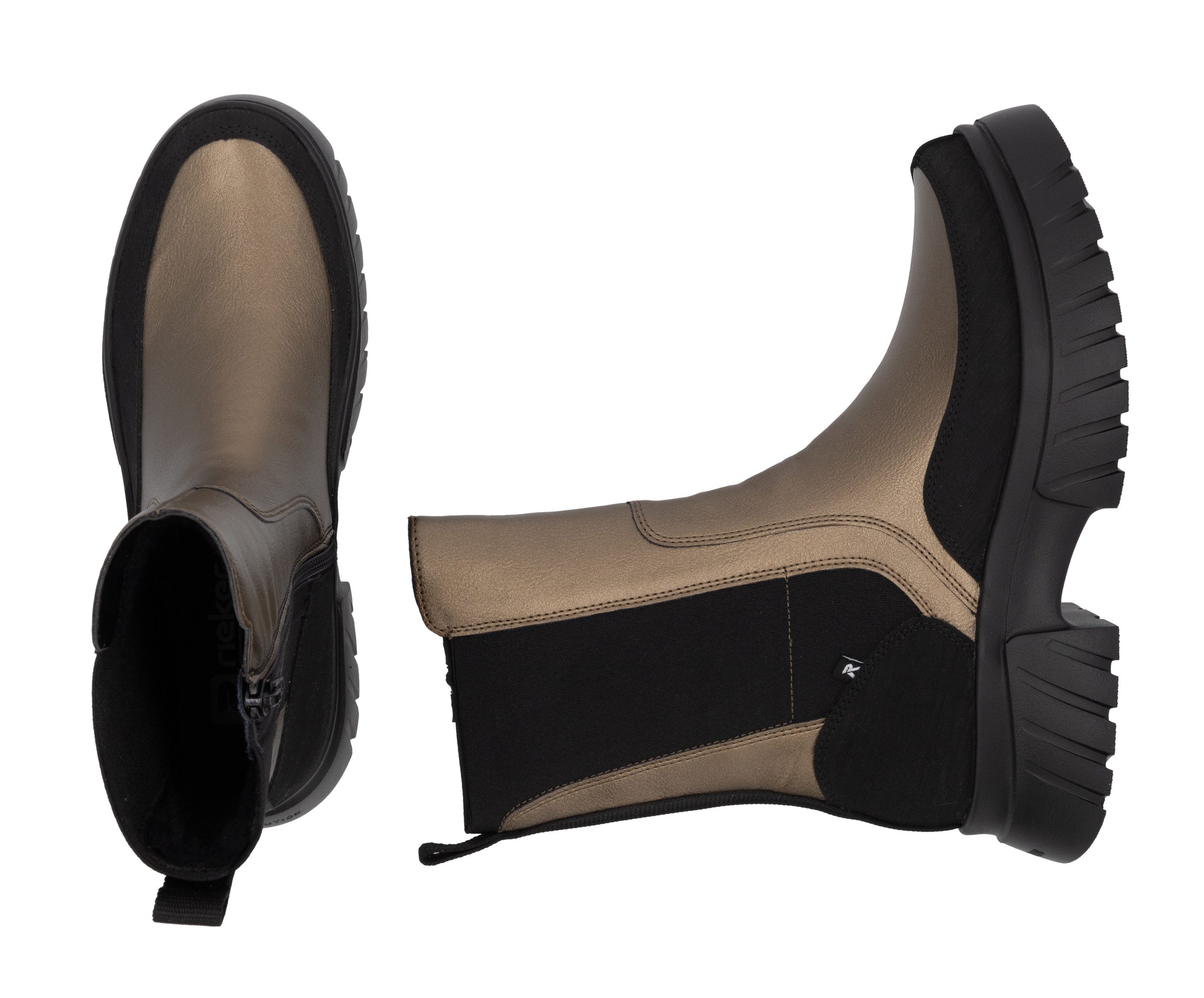 Rieker EVOLUTION Chelsea-boots instaplaarzen, enkellaarsjes met praktische binnenrits
