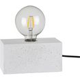 spot light tafellamp strong double basis van wit beton, natuurproduct - duurzaam, uitstekend geschikt voor vintage lampen, made in eu (1 stuk) wit