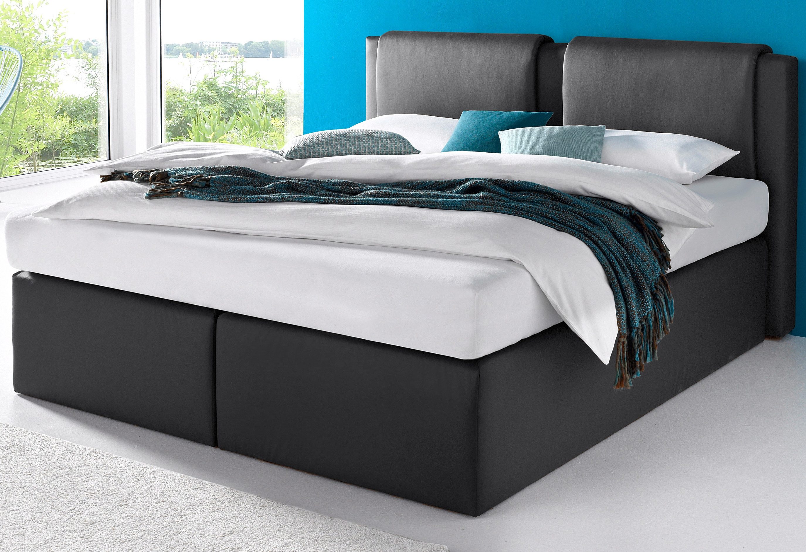 Westfalia Polsterbetten Boxspring boxsprings zwart