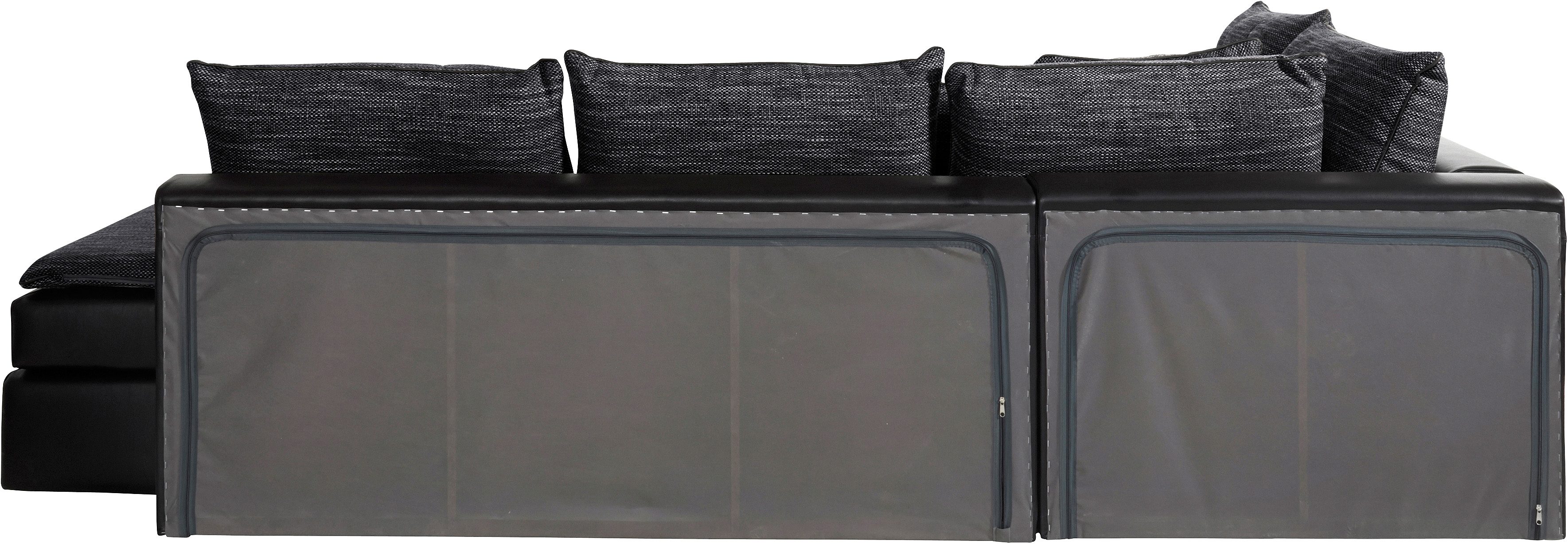 INOSIGN Hoekbank Boxspringbed Night & Day L-vorm met permanente slaapfunctie zonder armleuningen