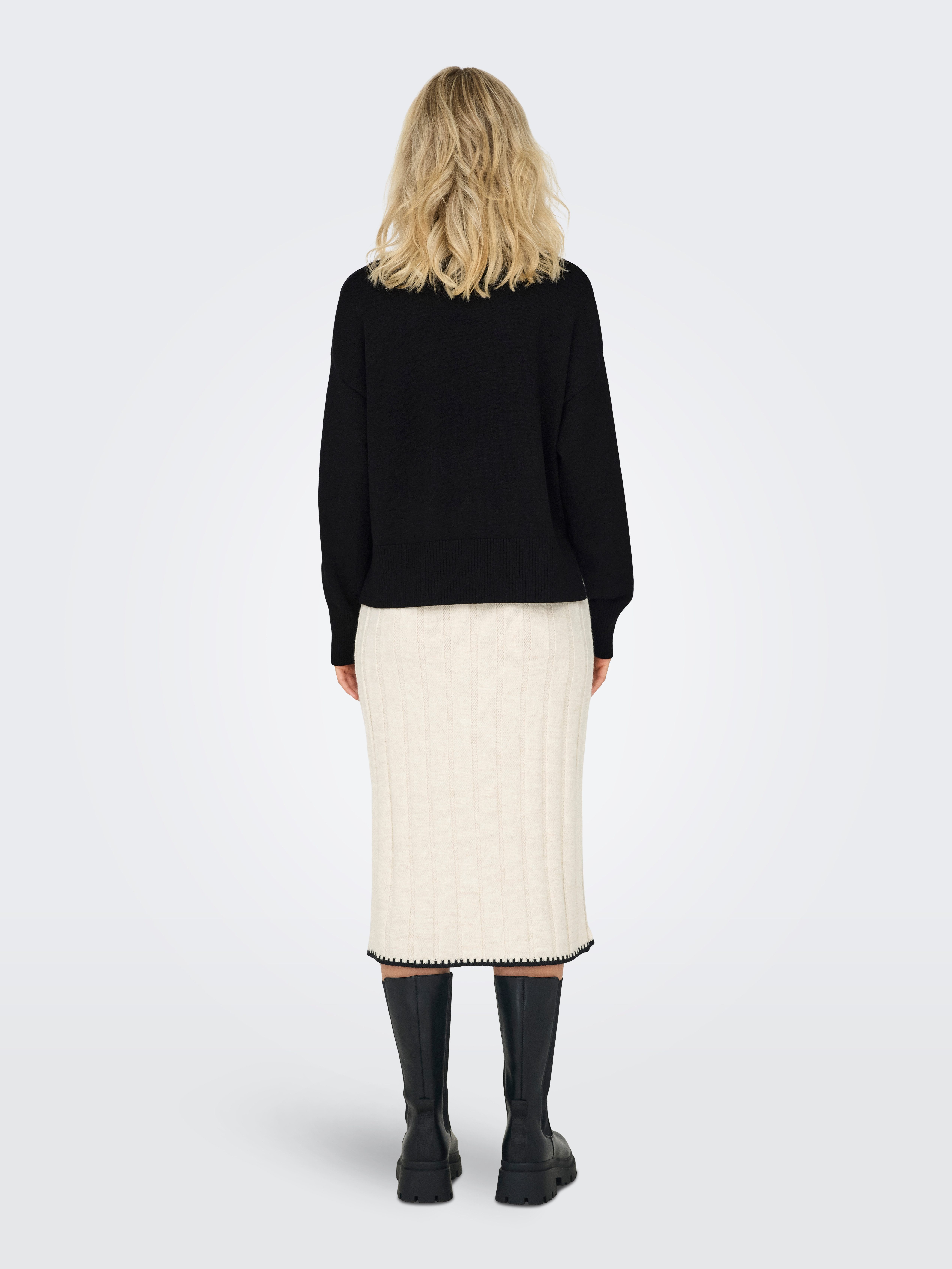 Only Trui met staande kraag ONLBARI L S HIGHNECK KNT