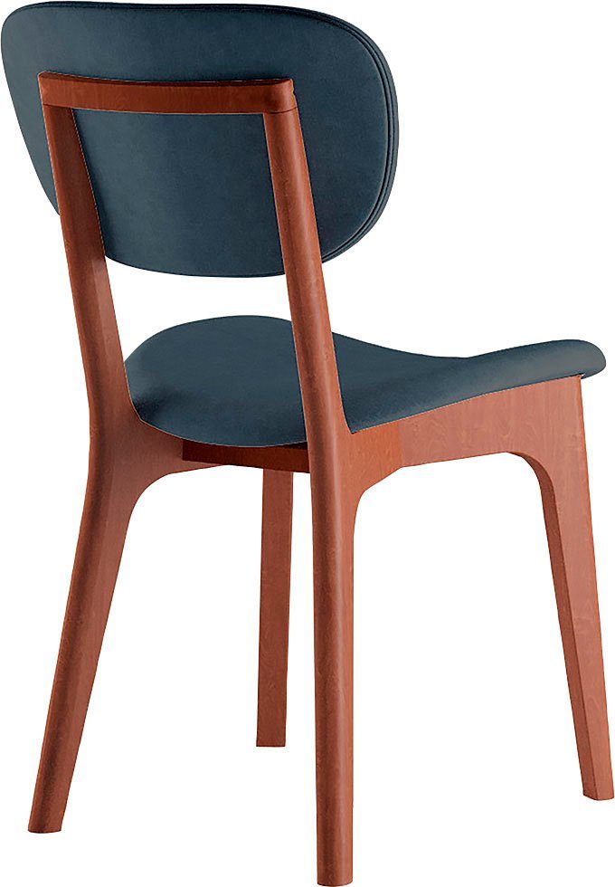 INOSIGN Stoel COZY Made in Italy Frame in beuken, kersen- of notenhout, massief hout, designstoel (set, 2 stuks)