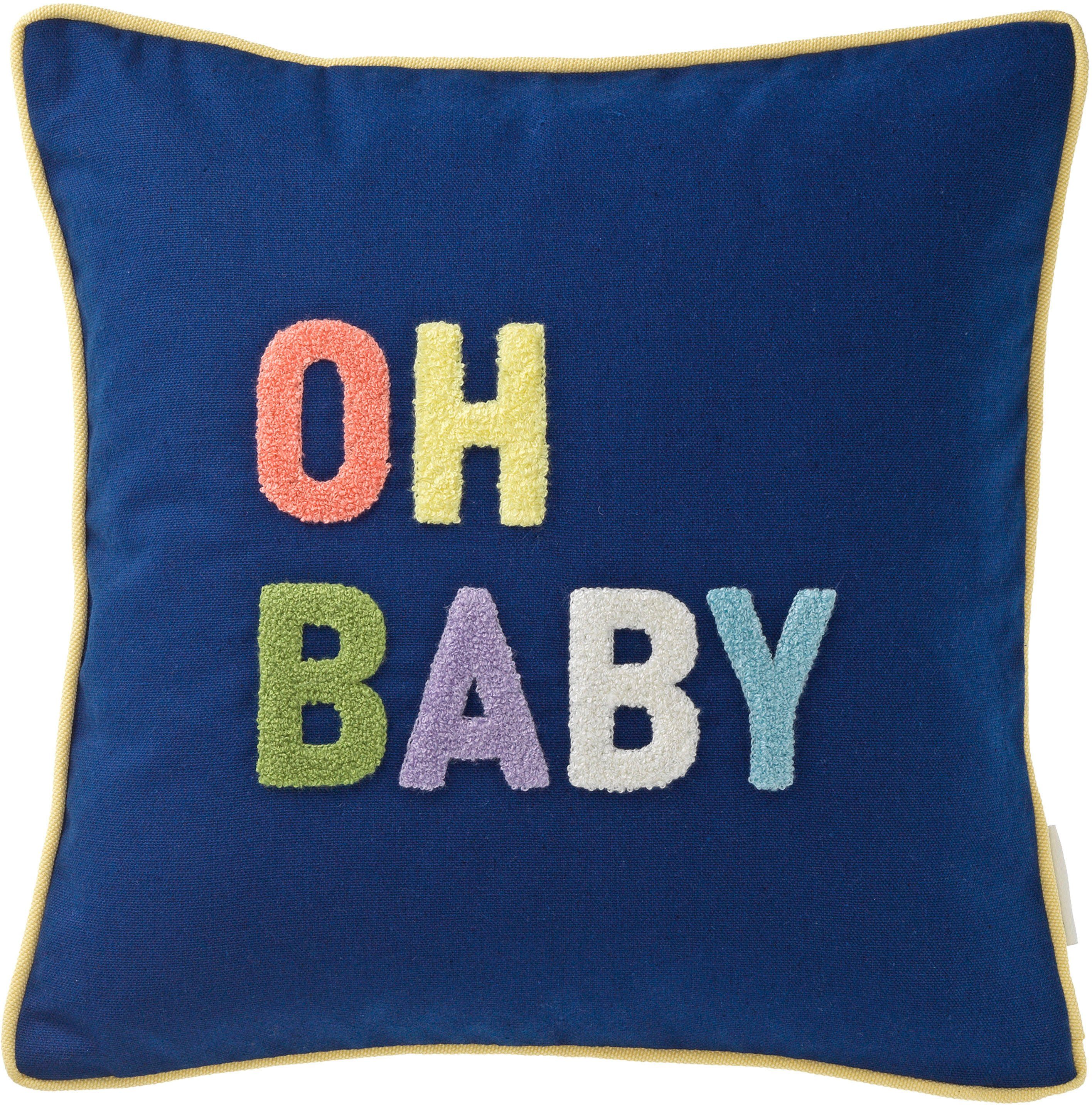 TOM TAILOR HOME Kussenhoezen Baby met modern opschrift