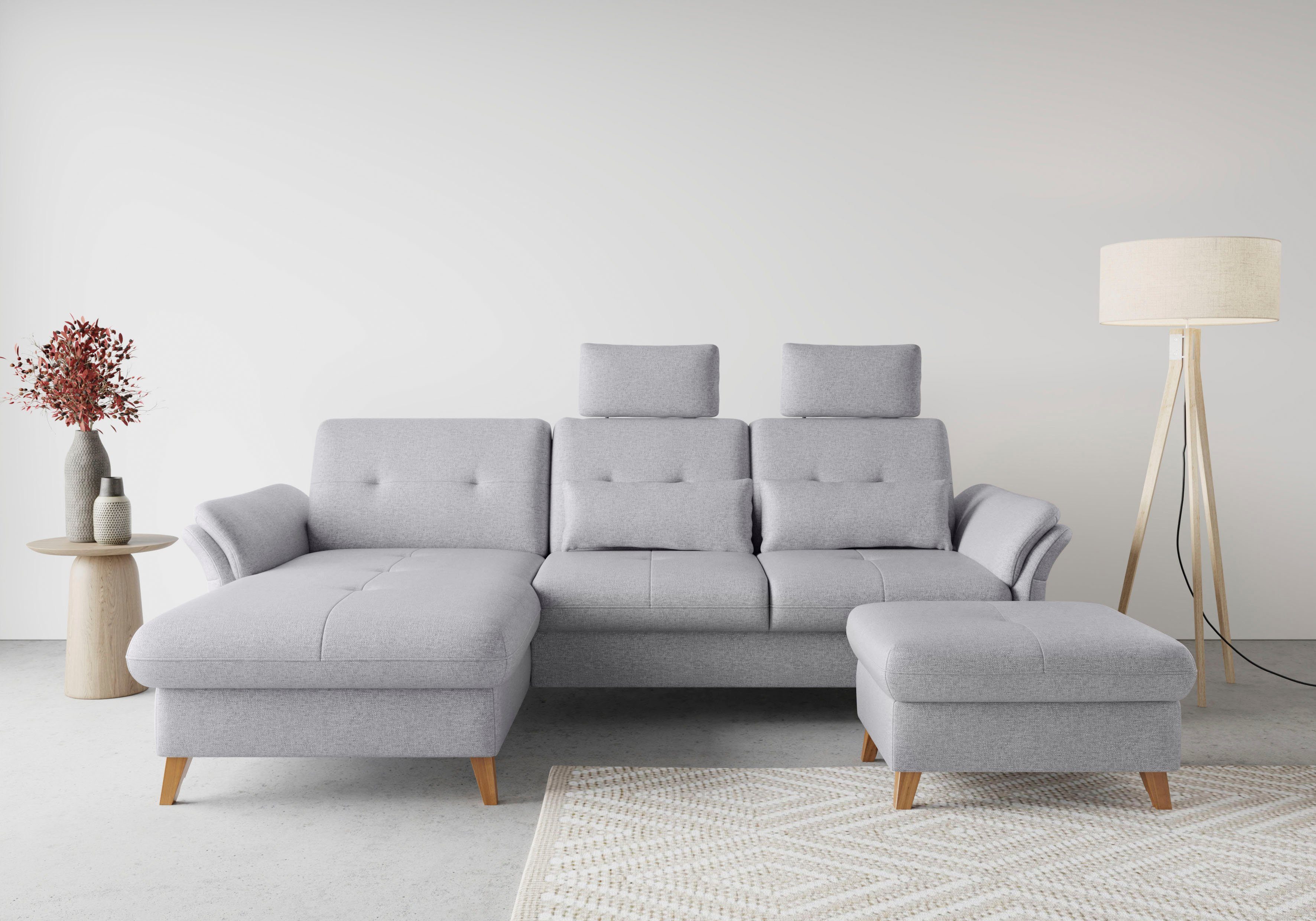 sit&more Hoekbank Göteborg Zitdiepteverstelling en binnenvering, naar keuze met slaapfunctie