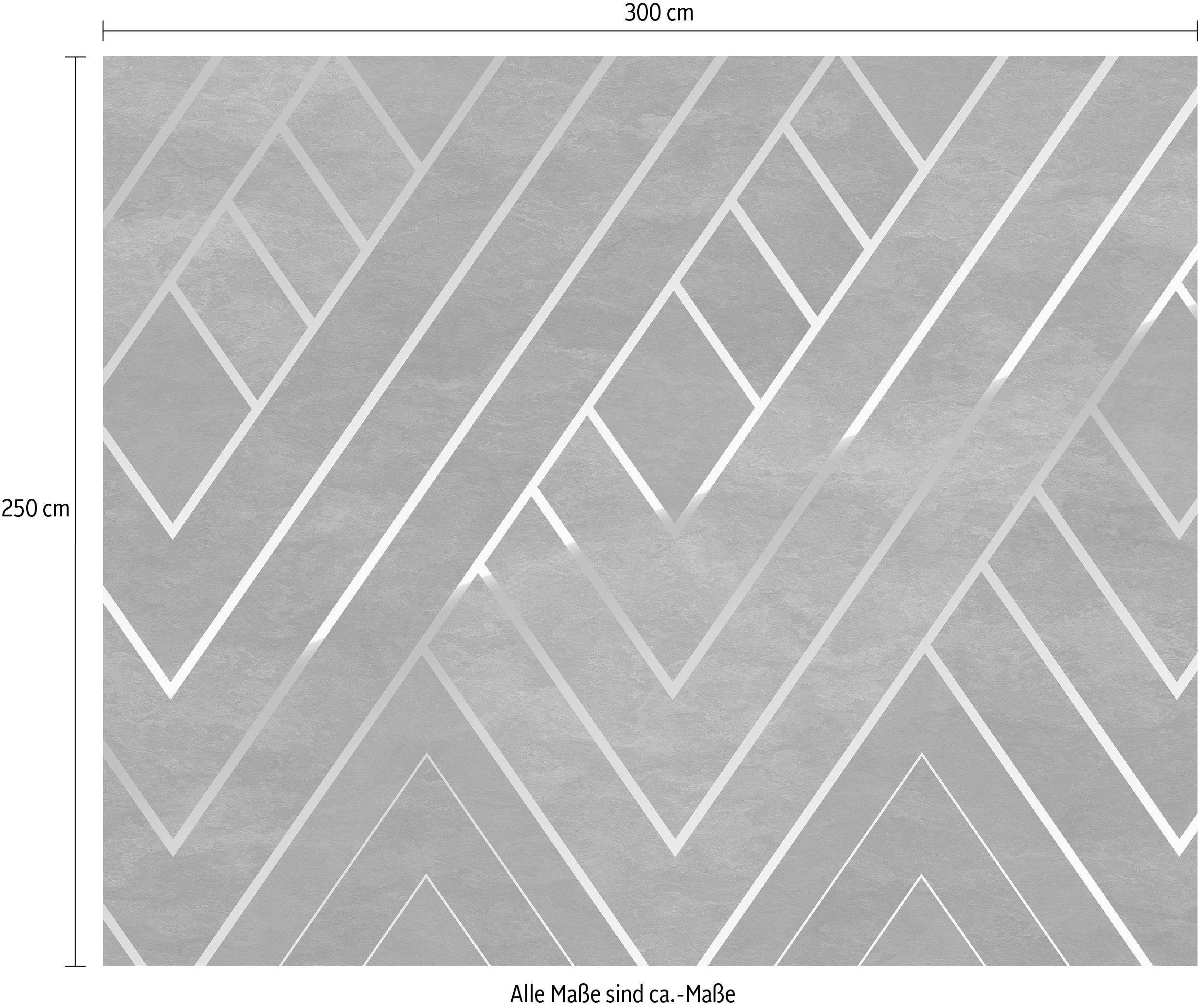 Komar Vliesbehang Digitale print vlies - Artdeco - Afmeting 300 x 250 cm (1 stuk)