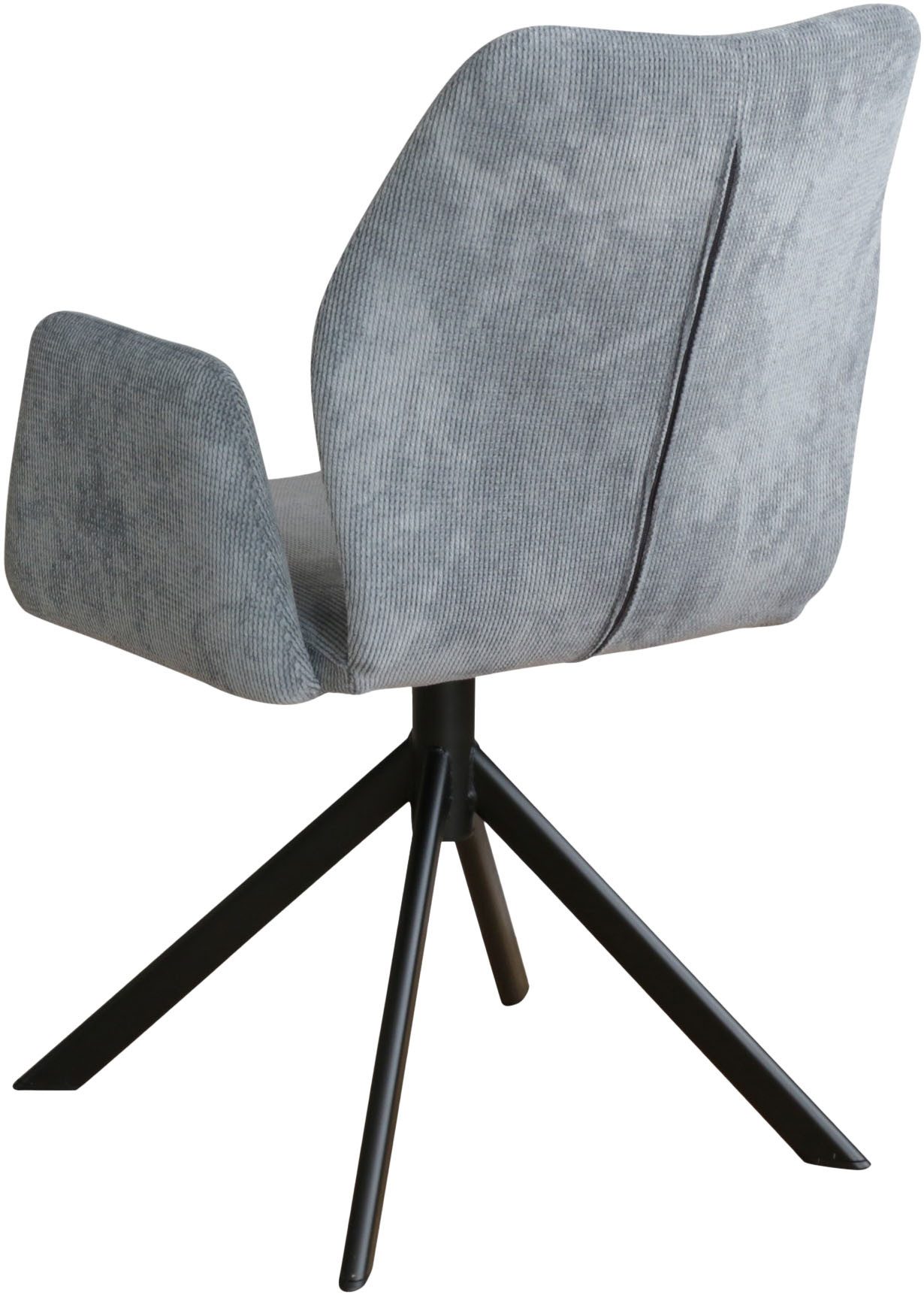 Home affaire Stoel met armleuningen Hacienda moderne cordbekleding (set)