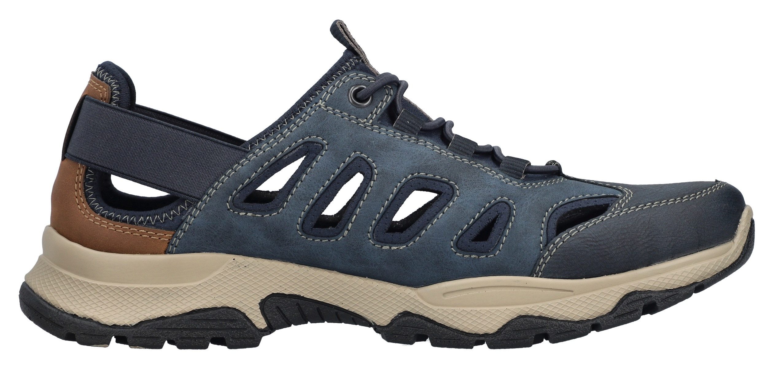 Rieker Slip-on sneakers , instapschoen, trekking schoen, outdoorschoen met elastische band