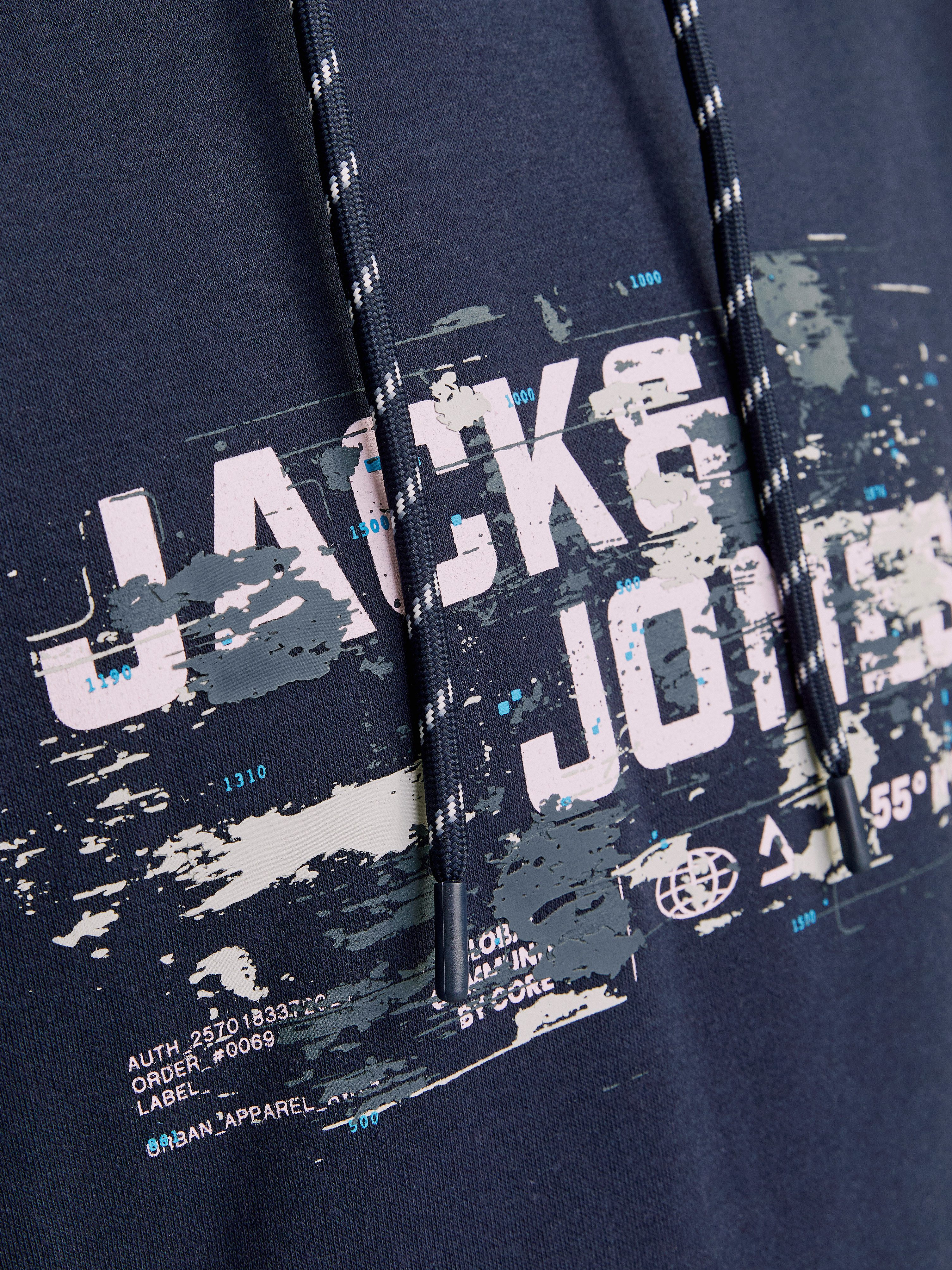 Jack & Jones Hoodie JCOOUTDOOR LOGO SWEAT HOOD SN