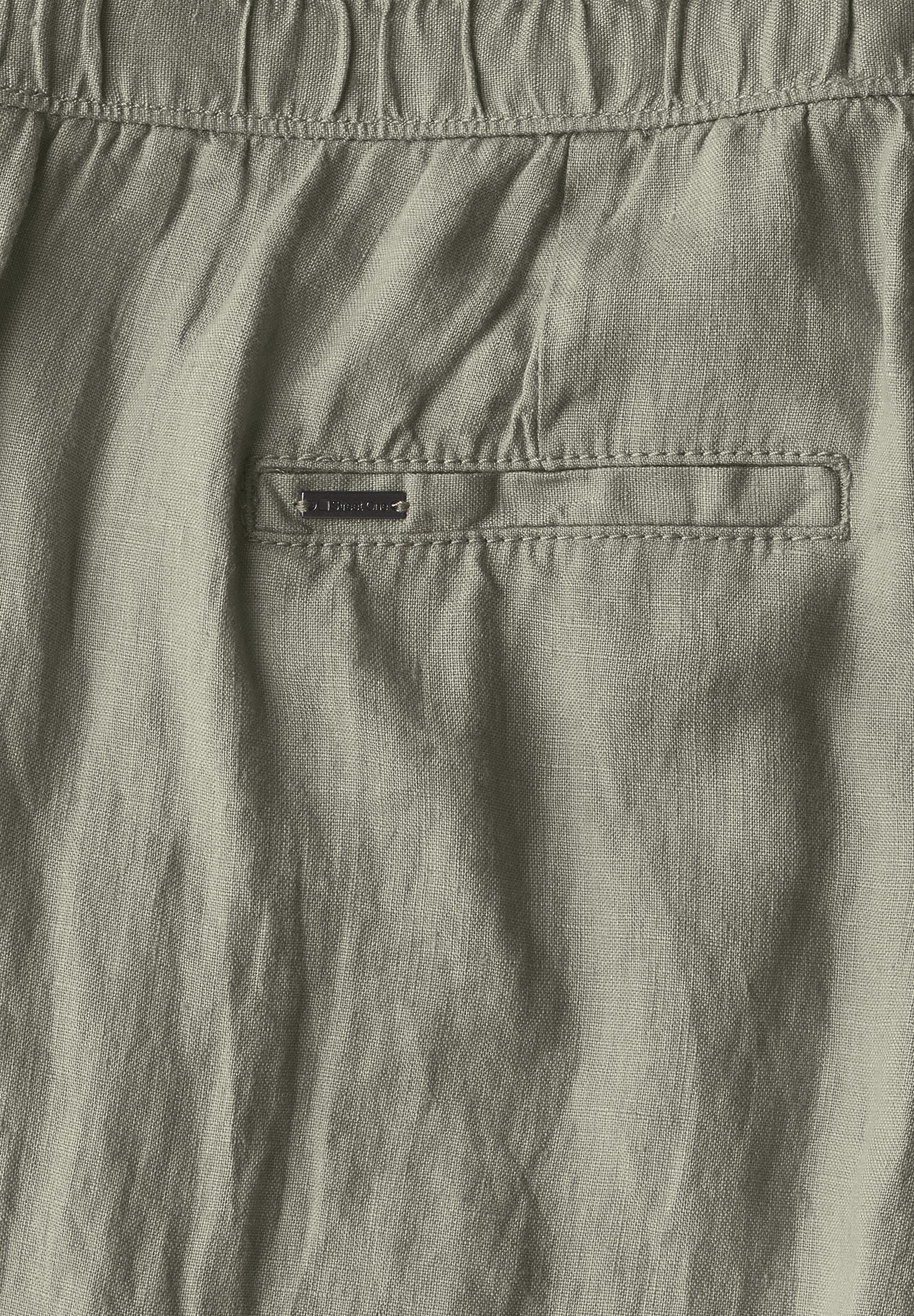STREET ONE Linnen broek Style Bonny in cargo-look