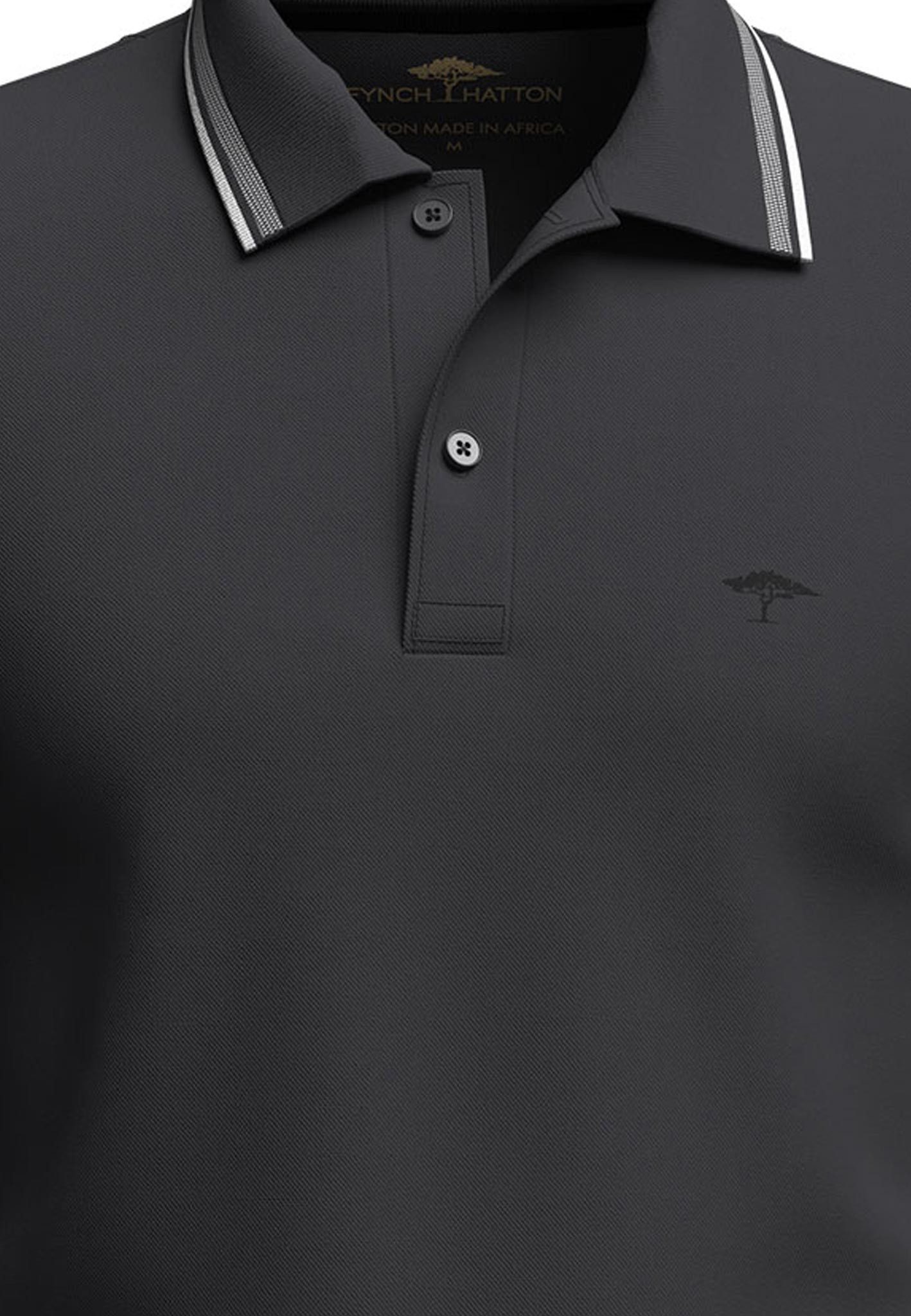 FYNCH-HATTON Poloshirt met logoborduursel