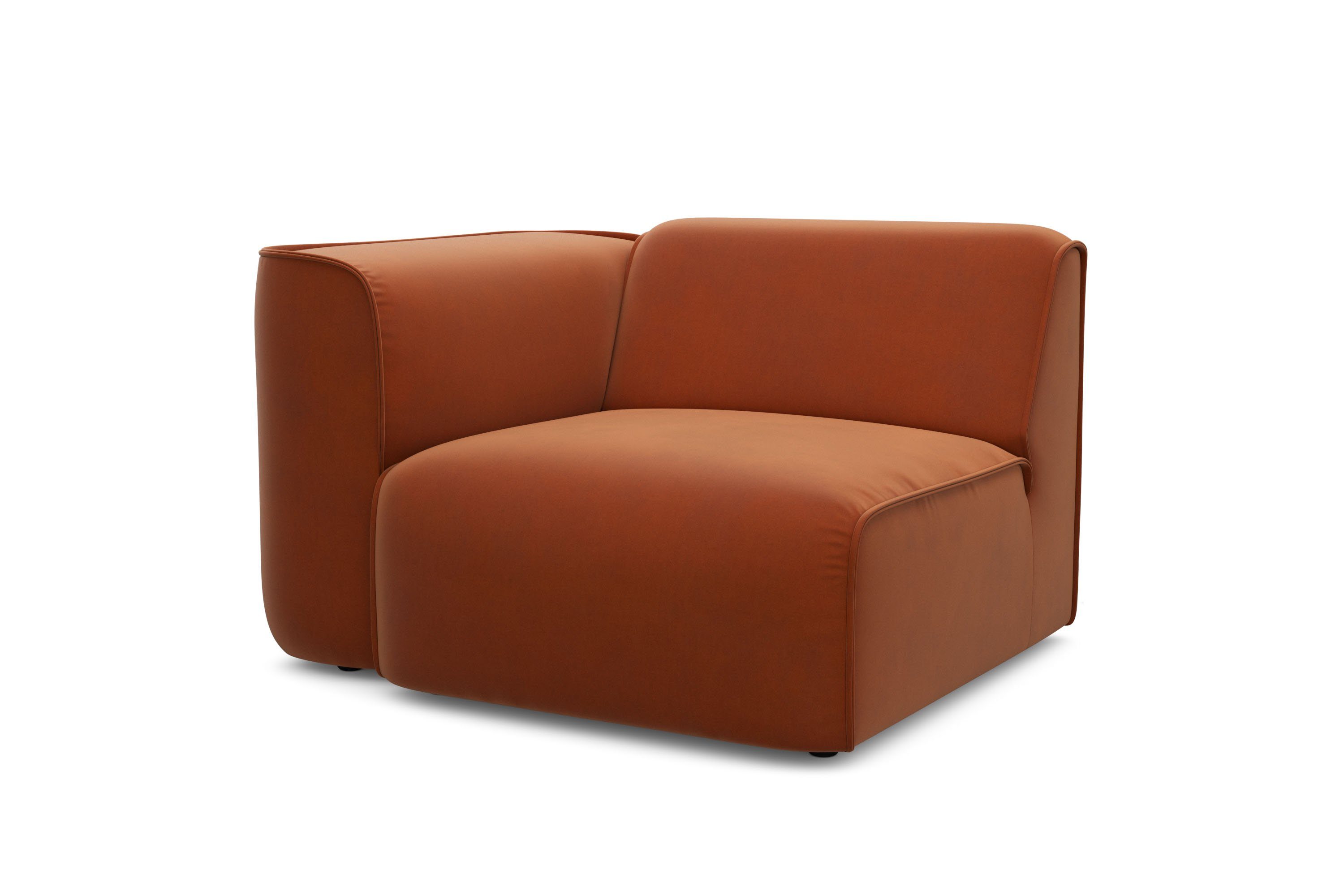 RAUM.ID Fauteuil Merid sofa-hoekelement, afmetingen B/D/H: 109/97/46 cm als module of apart te gebruiken, voor individuele samenstelling