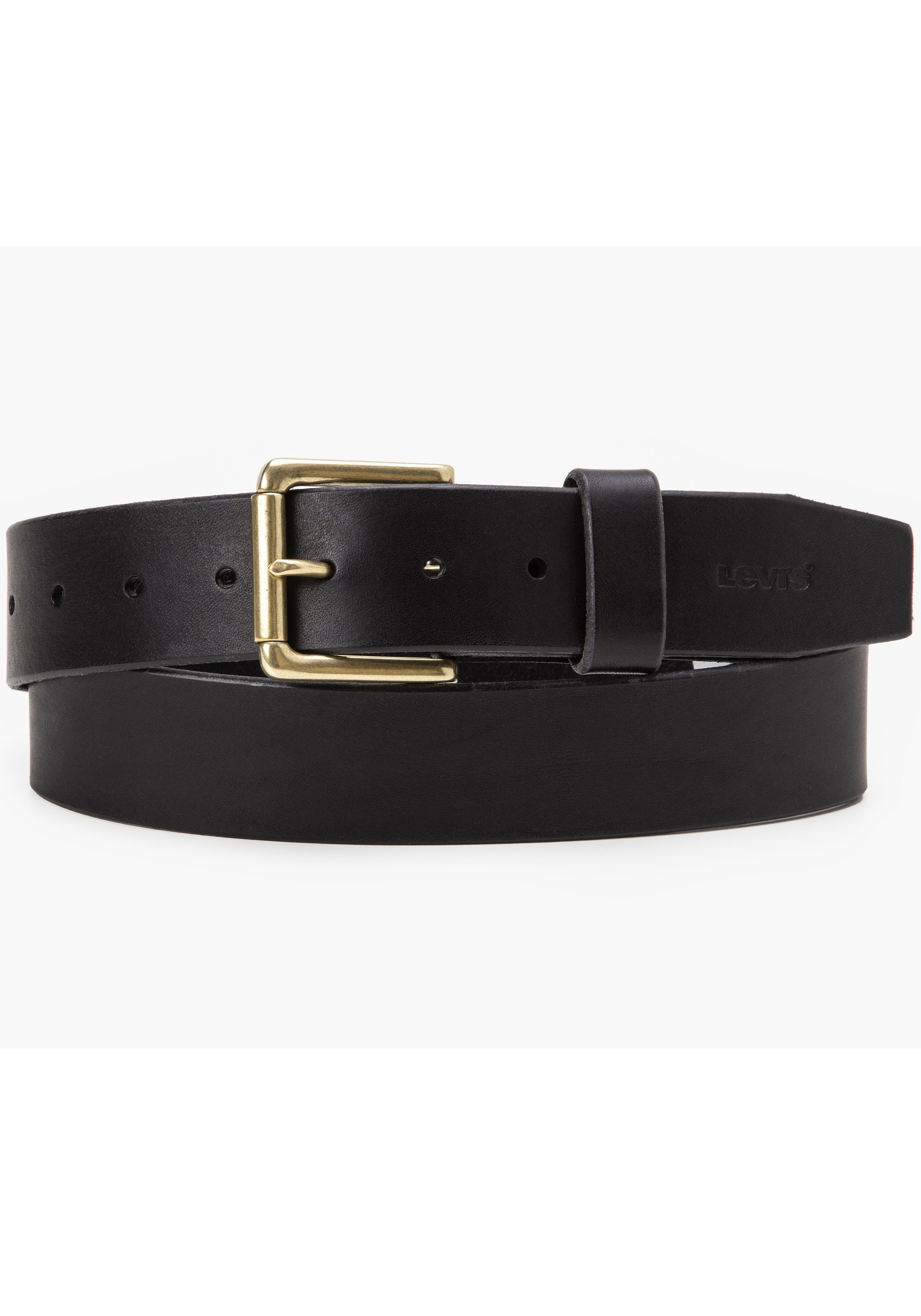 Levi's Leren riem Heritage unisex riemen maat 120 zwart