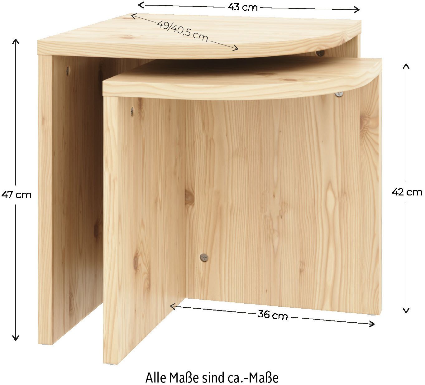 Karup Bijpassend tafeltje COMBINE tafels set, salontafel, bijzettafel(2 stuks)