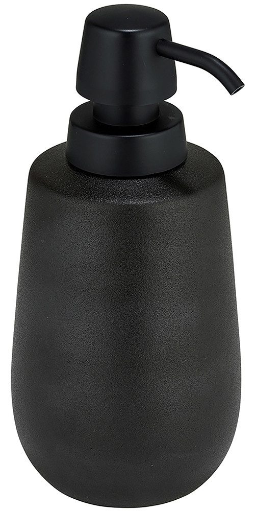 WENKO Set badkameraccessoires Model Nerno Zeepdispenser en tandenborstelbeker van hoogwaardige keramiek (2-delig)