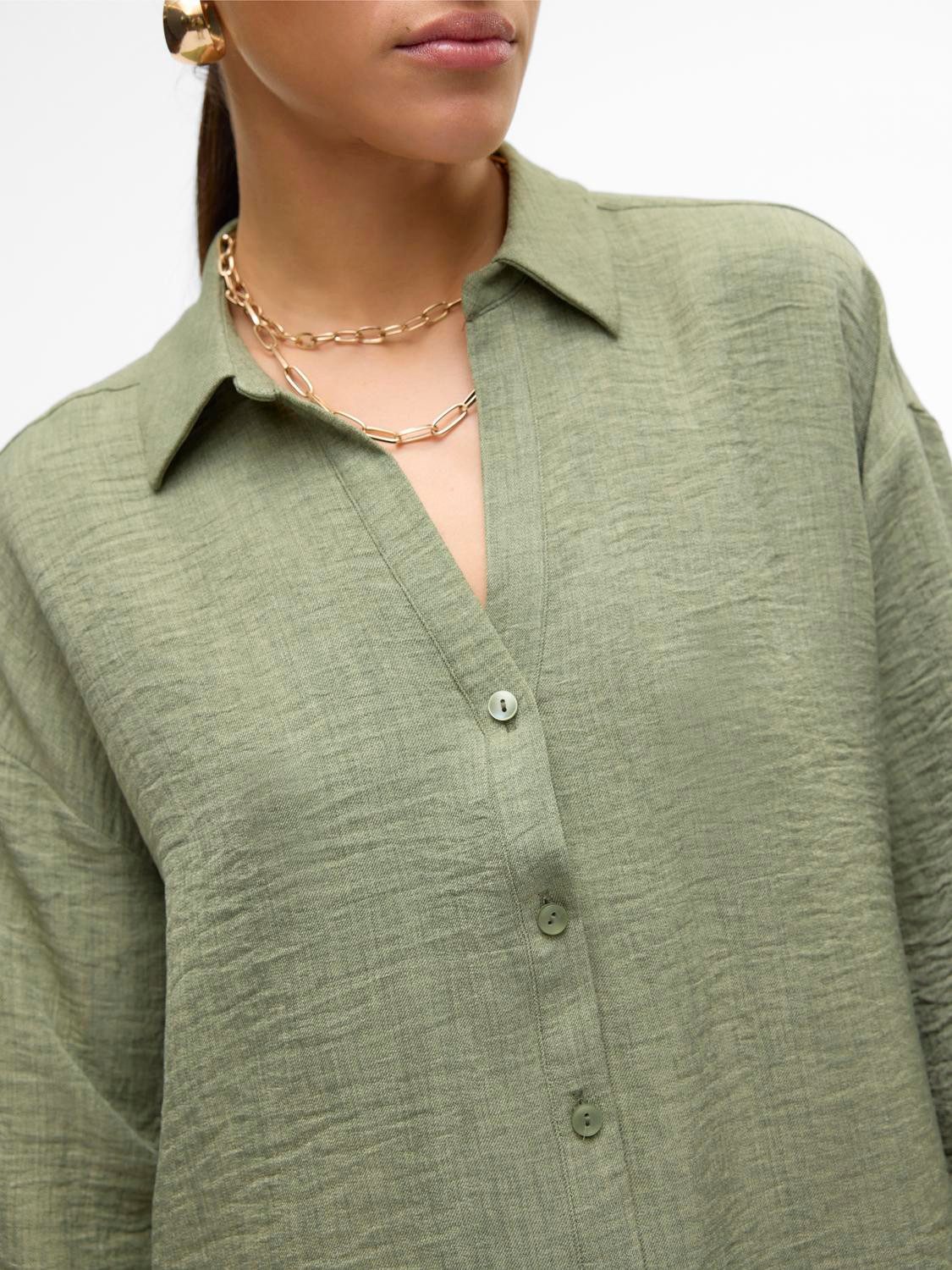 Vero Moda Blouse met lange mouwen VMMELANEY QUEENY LS SHIRT WVN NOOS