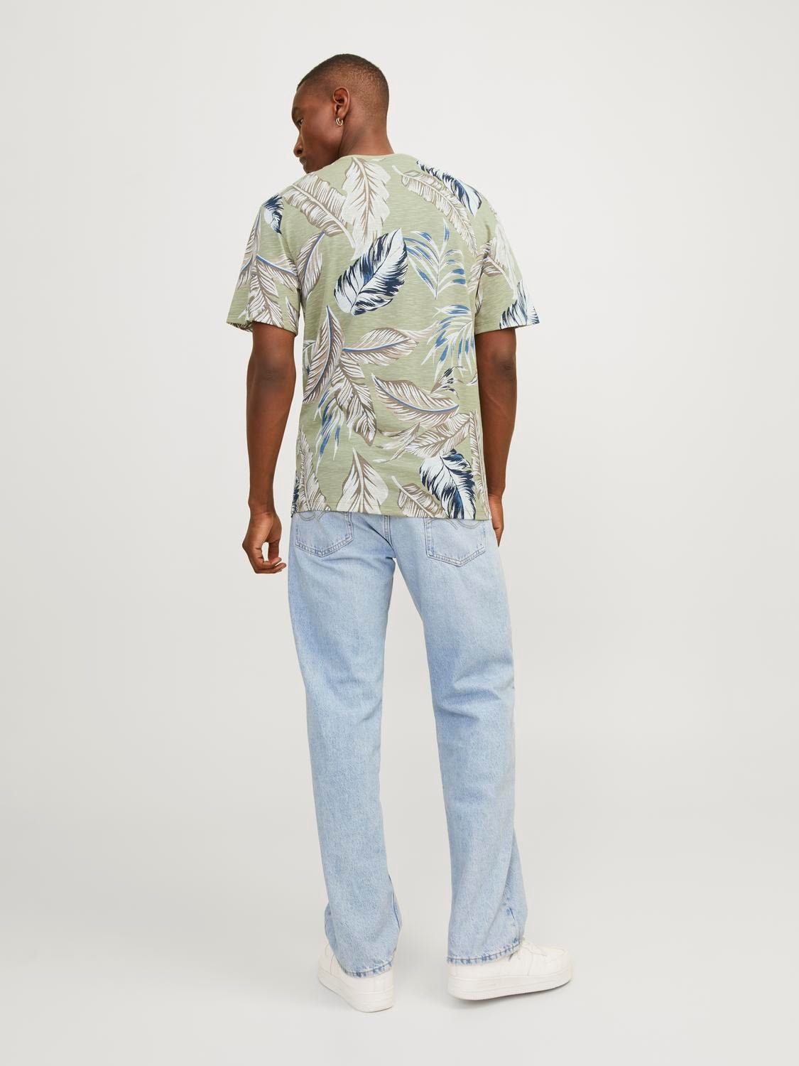 Jack & Jones T-shirt JJEJEFF AOP TEE SS SN