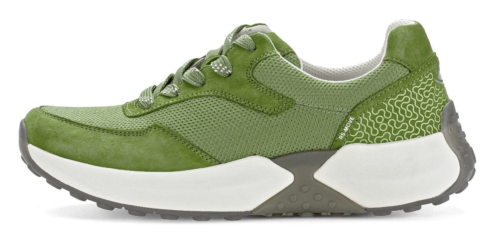 Gabor Rollingsoft Sneakers met sleehak , vrijetijdsschoen, lage schoen, veterschoen met optifit-voetbed