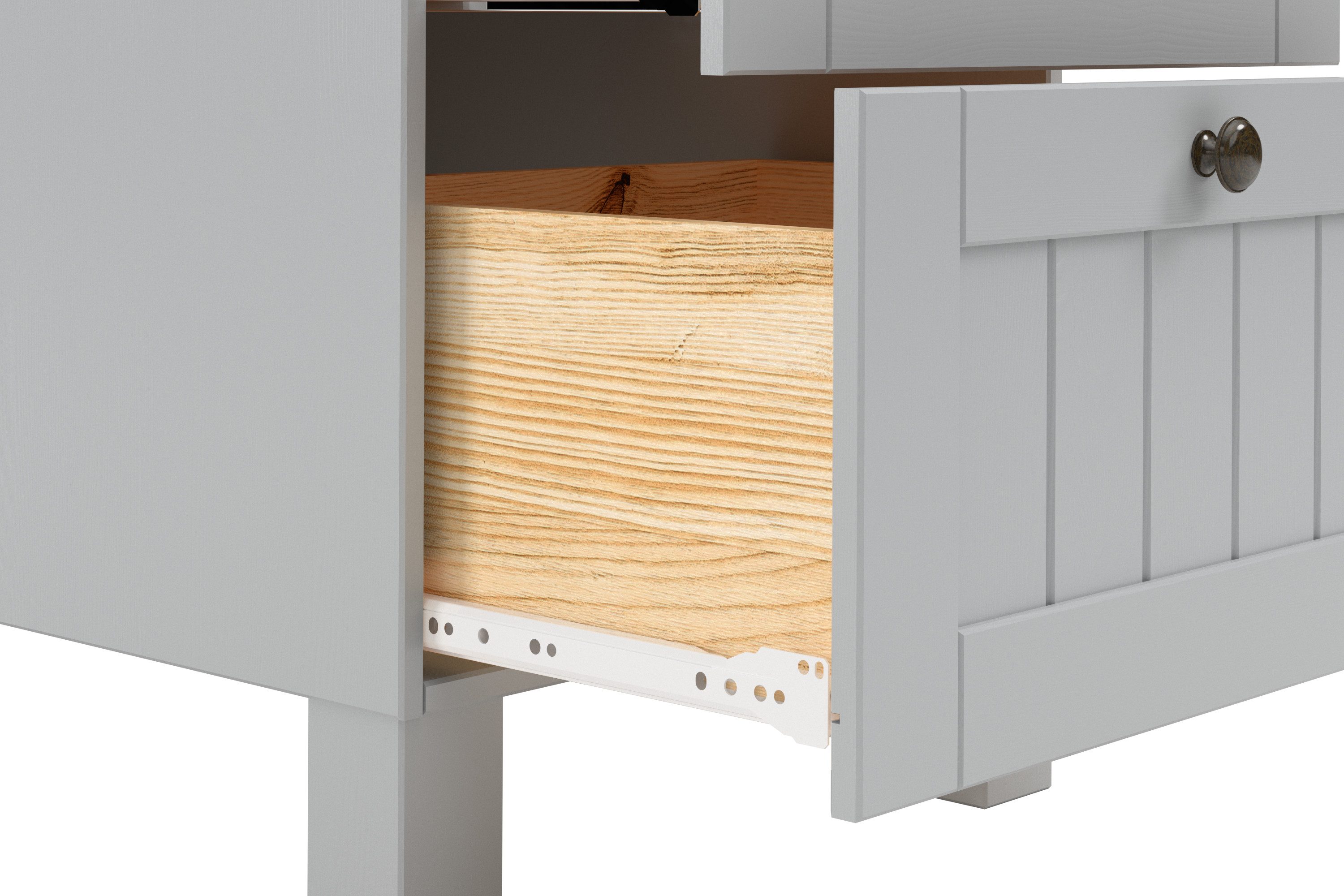 Home affaire Onderkast Alby2 , met metalen handgrepen, breedte 50 cm
