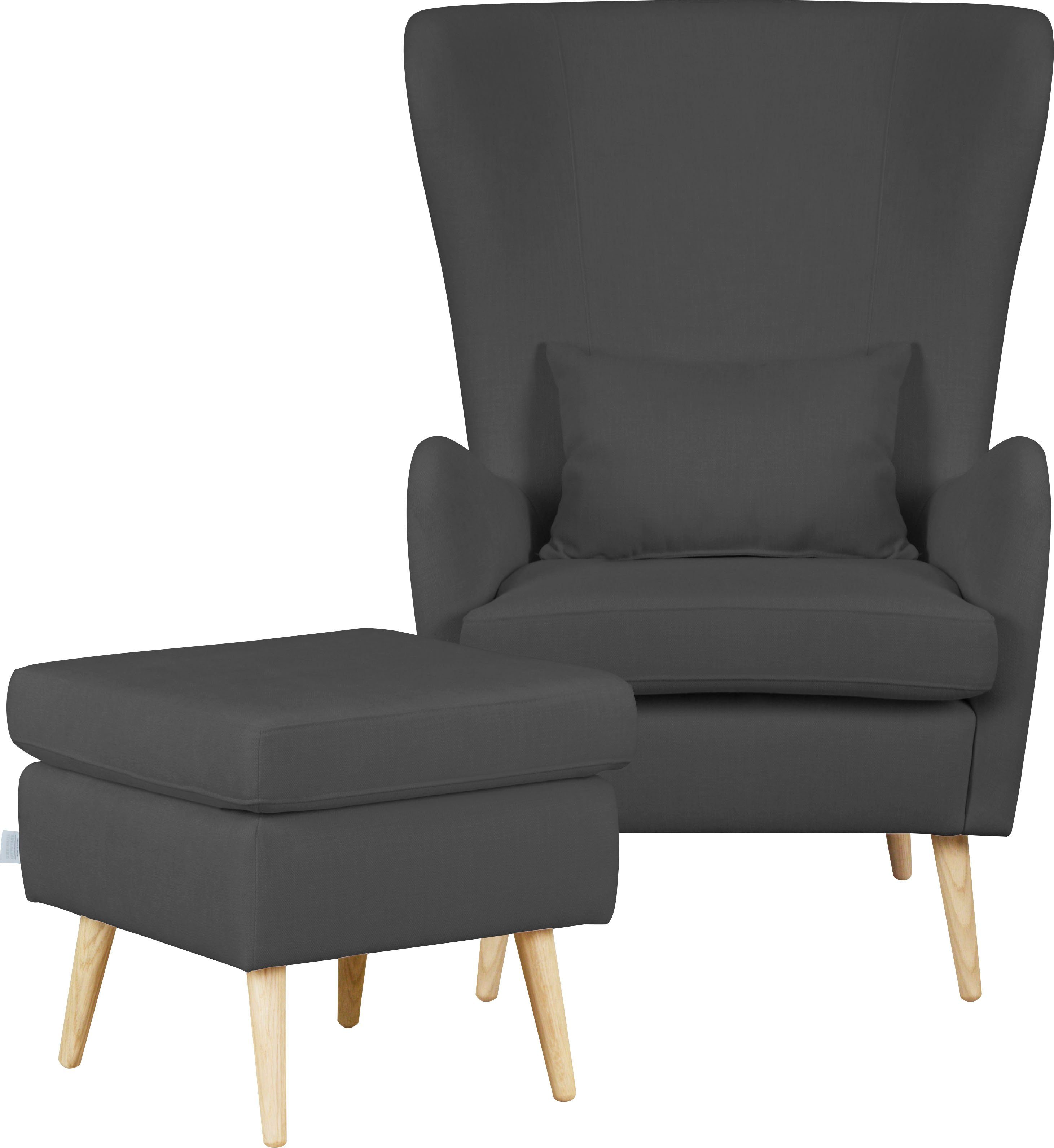 Guido Maria Kretschmer Home&Living Fauteuil Salla ook in imitatiebont en fijn corduroy, veel bekledingsopties, oorfauteuil (set)