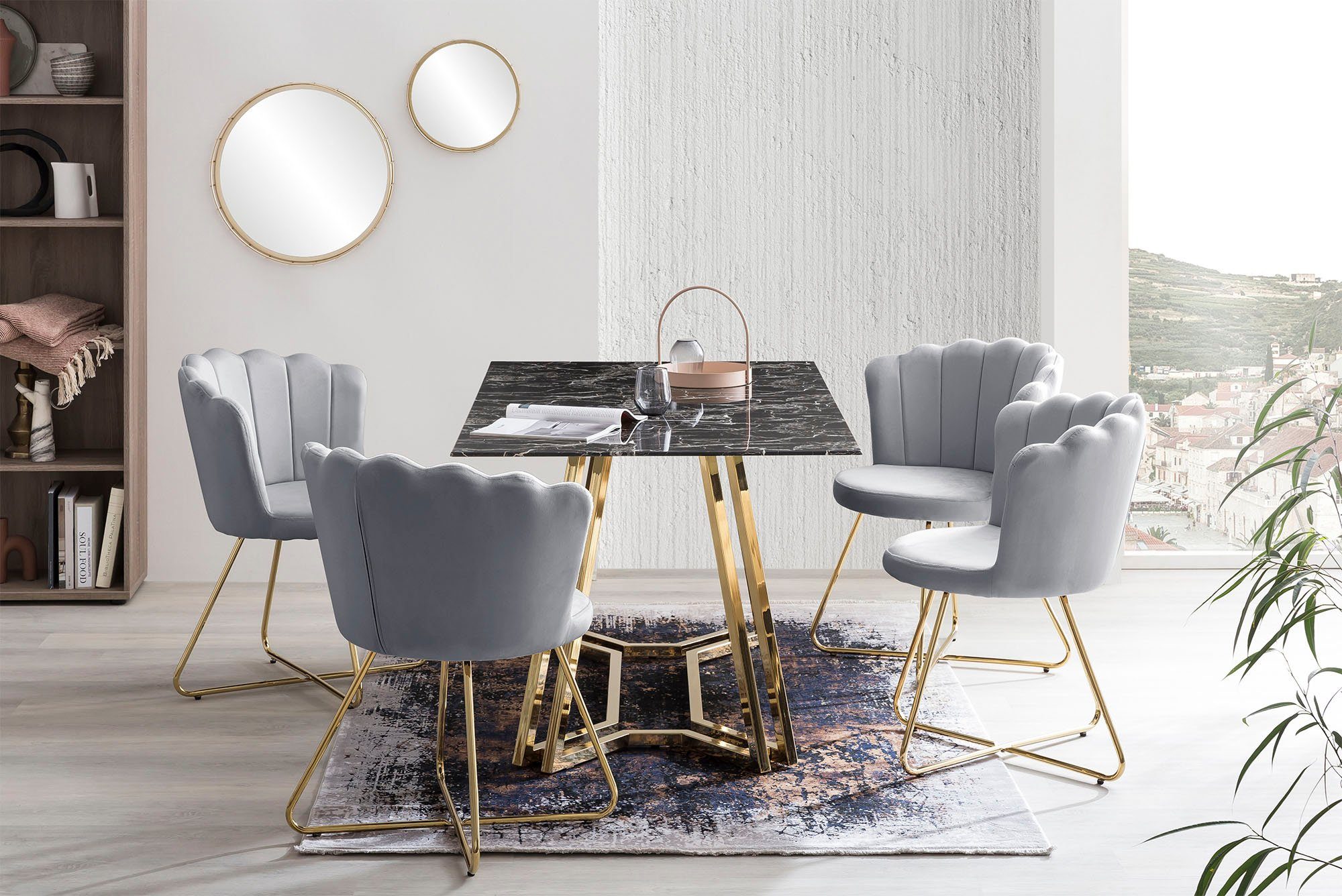 SalesFever Stoel Kuip design (set, 2 stuks)