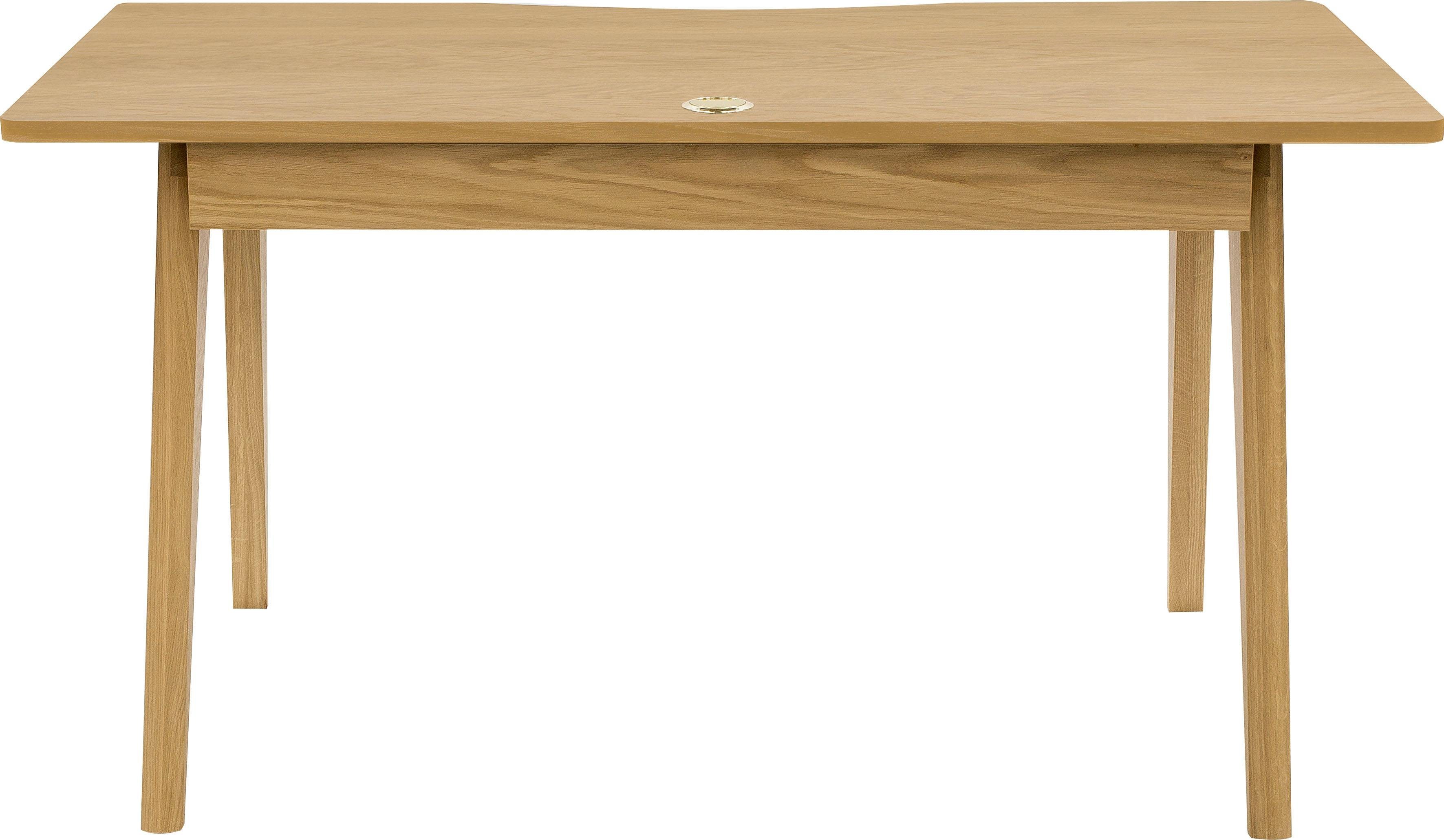 Woodman Bureau Peer in scandinavisch design, tafelpoten van massief eiken
