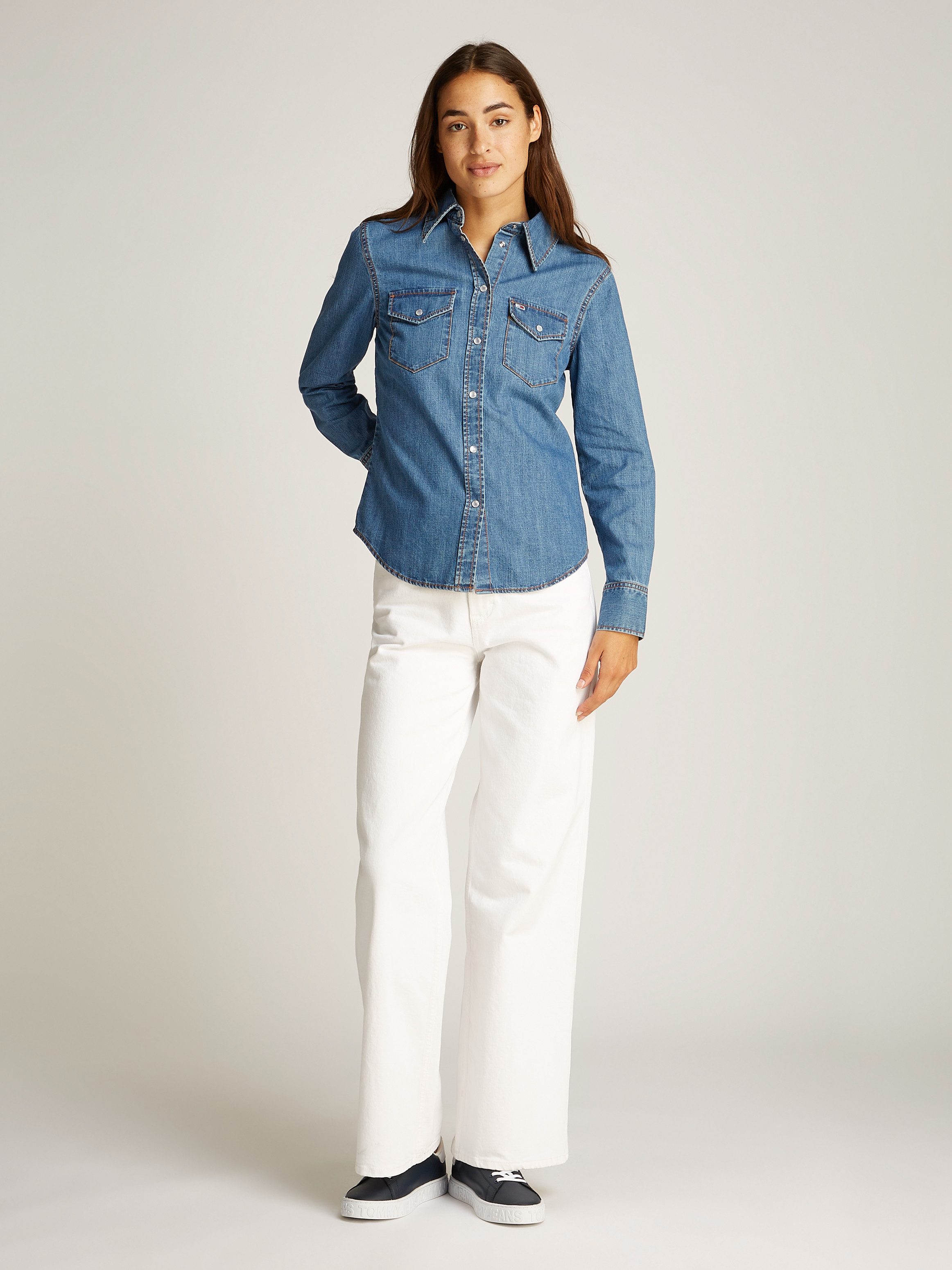 TOMMY Jeans blouse REGULAR WESTERN SHIRT