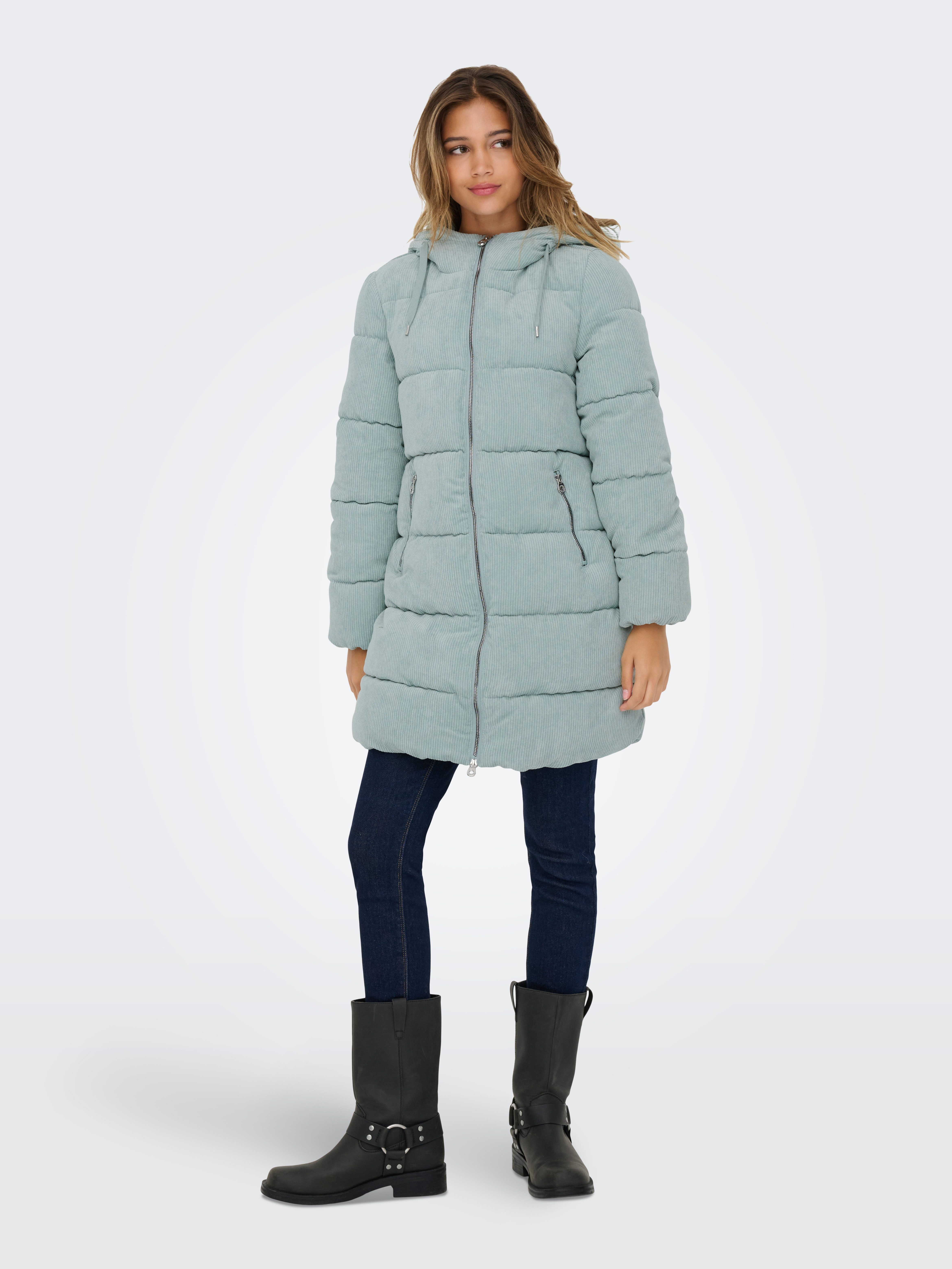 Only Gewatteerde jas ONLDOLLY LONG CORDUROY PUFFER OTW
