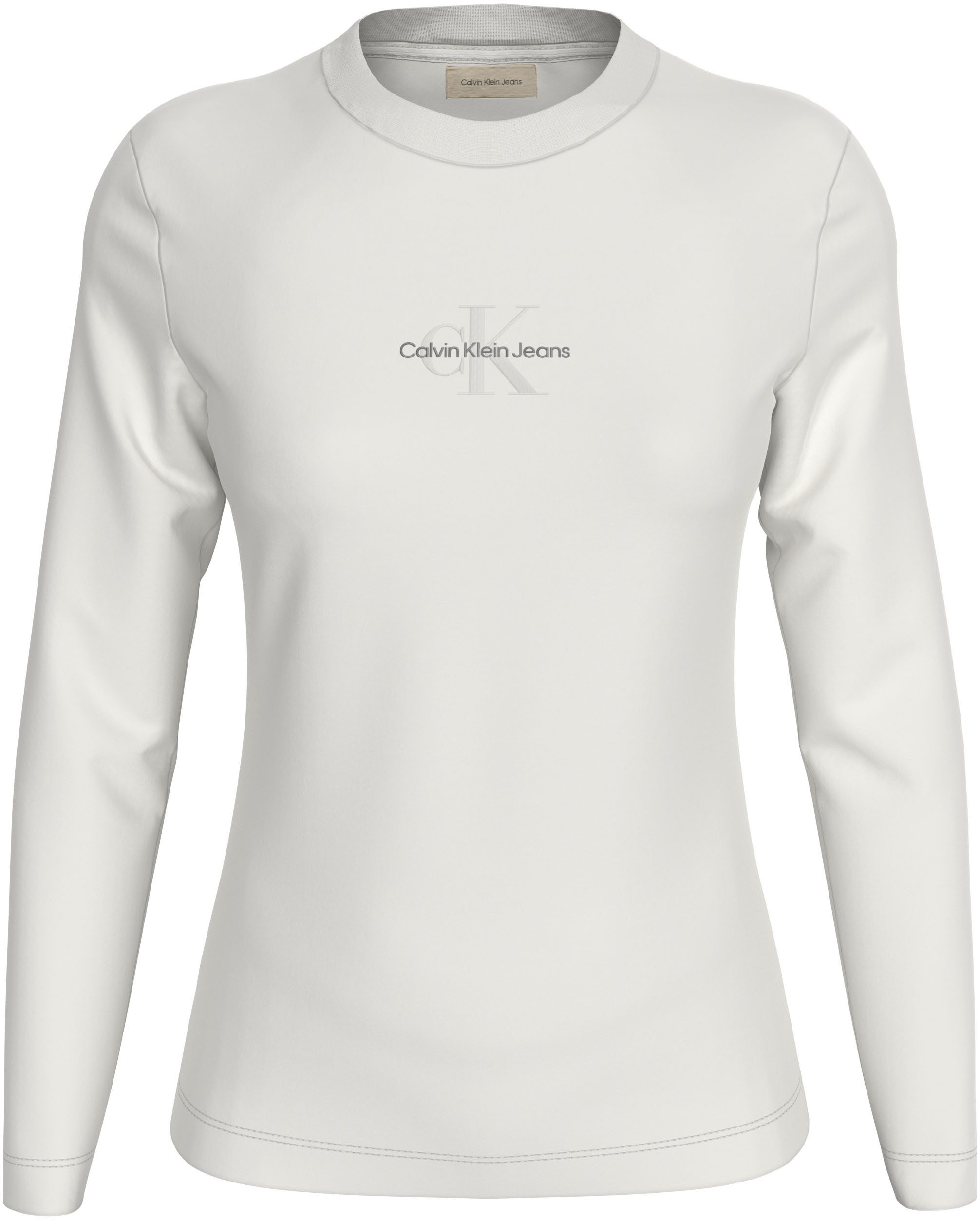Calvin Klein Shirt met lange mouwen MONOLOGO LOOSE LS TEE